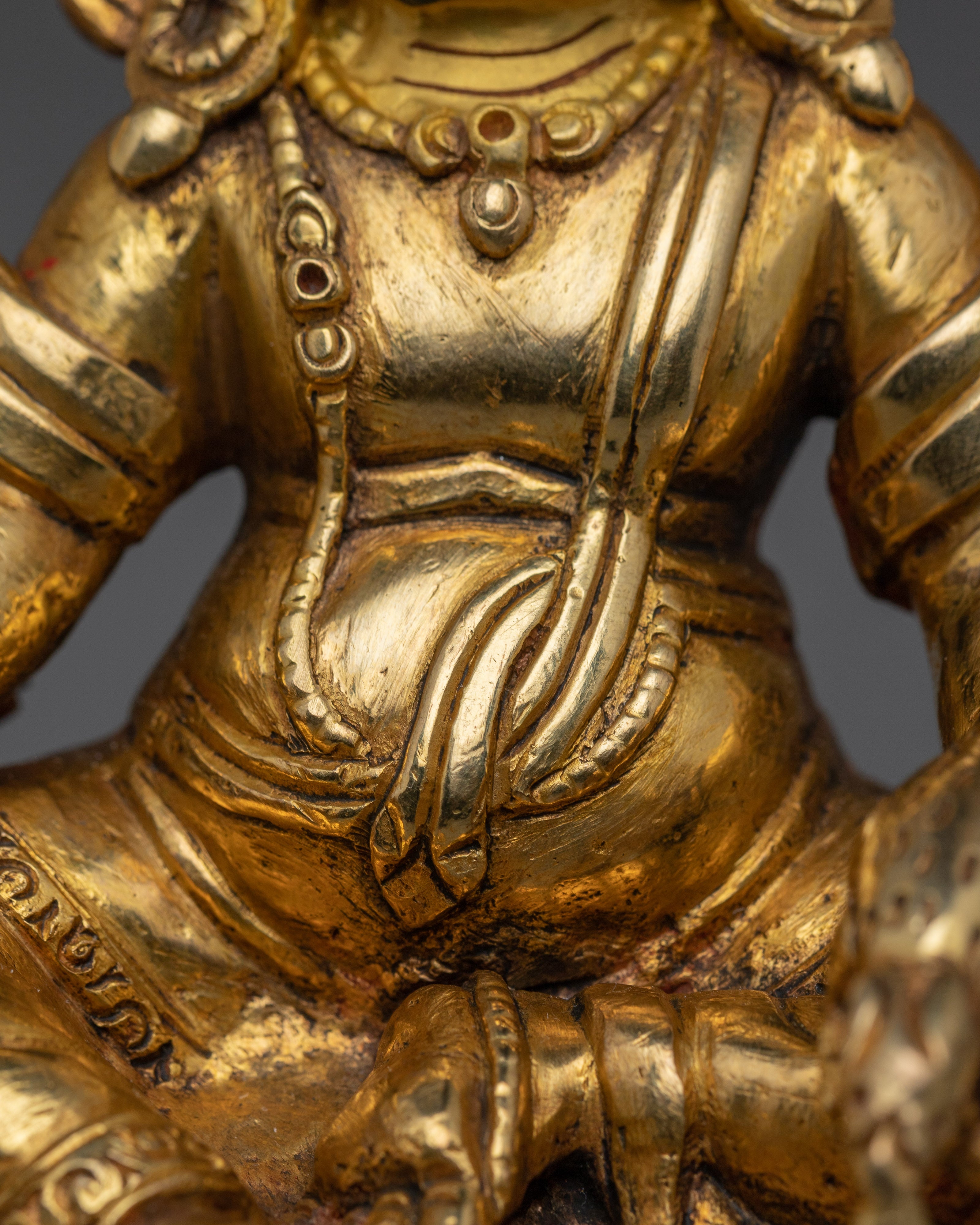Buddhist Prosperity Art Dzambhala | Tibetan Wealth Deity for Abundance