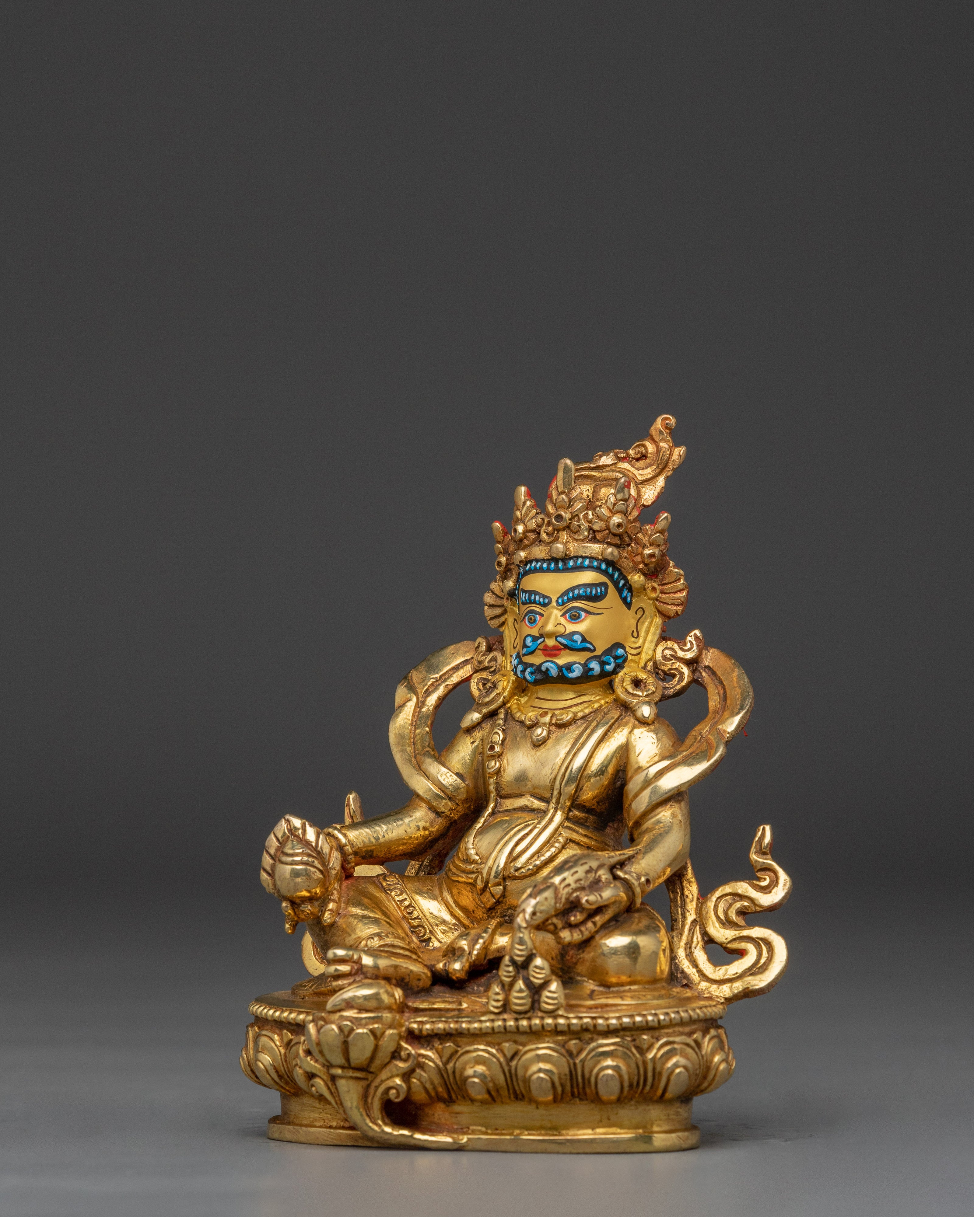 Buddhist Prosperity Art Dzambhala | Tibetan Wealth Deity for Abundance