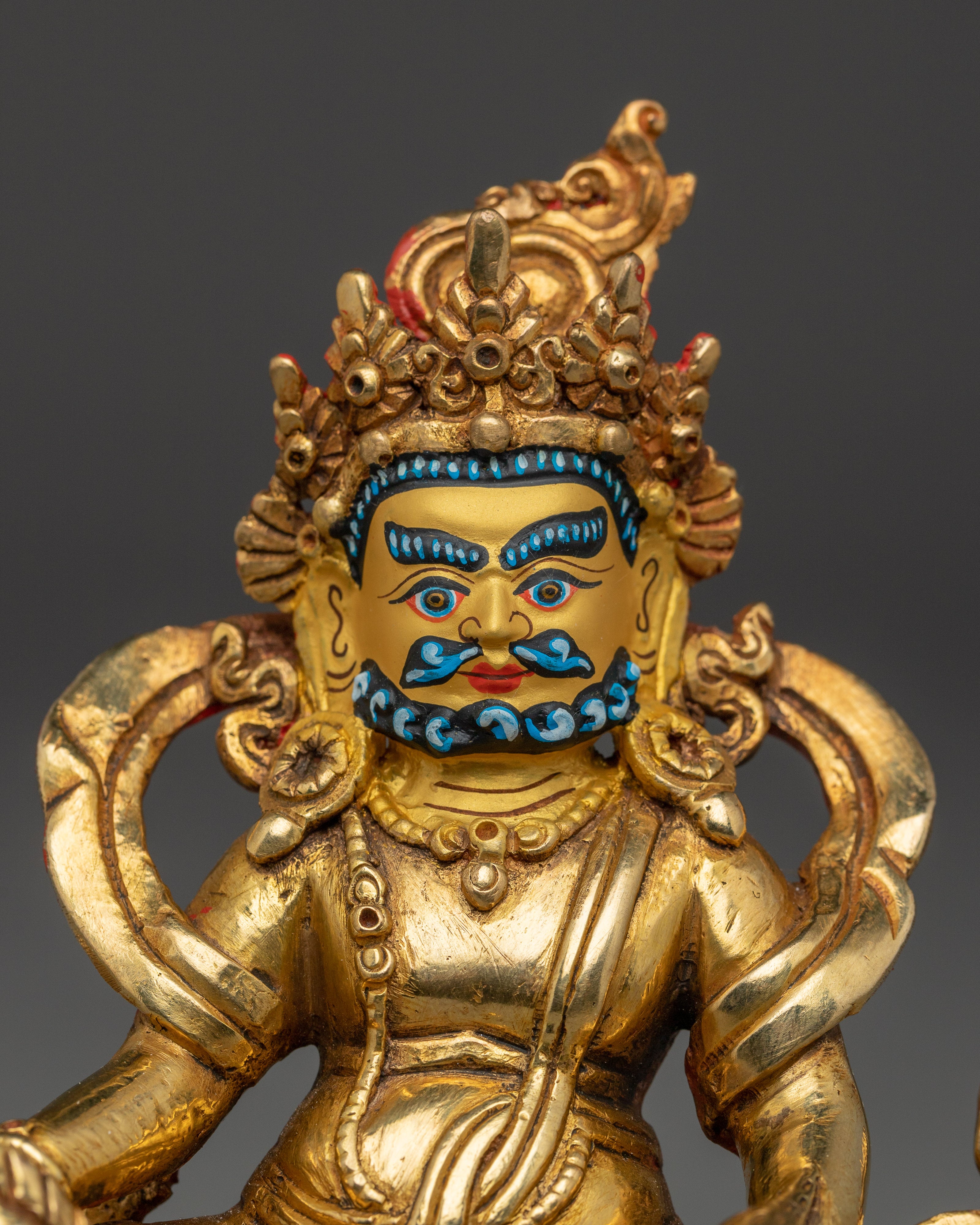 Buddhist Prosperity Art Dzambhala | Tibetan Wealth Deity for Abundance