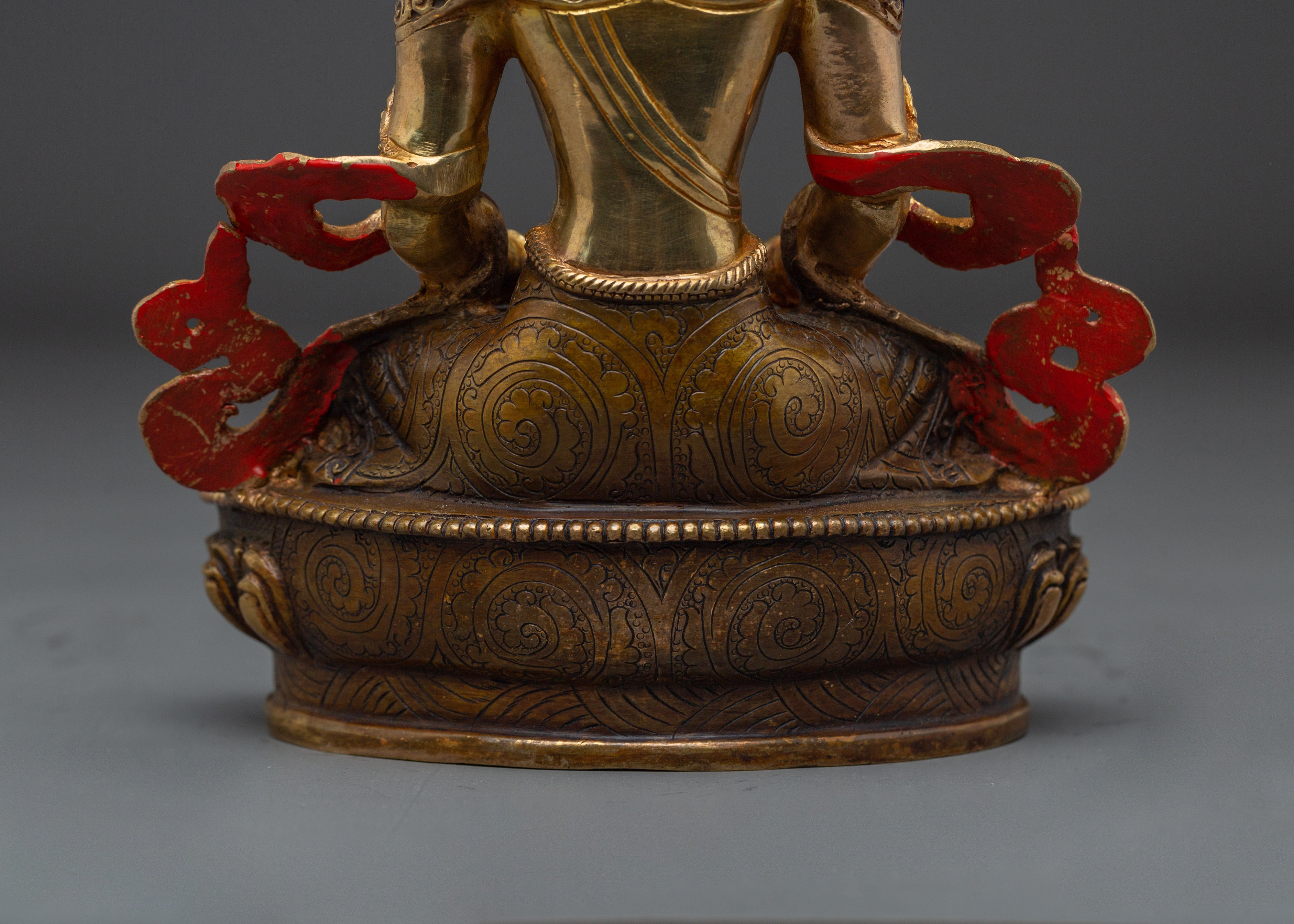 Traditional Tibetan Art of Amitayus | Buddha of Infinite Life and Longevity