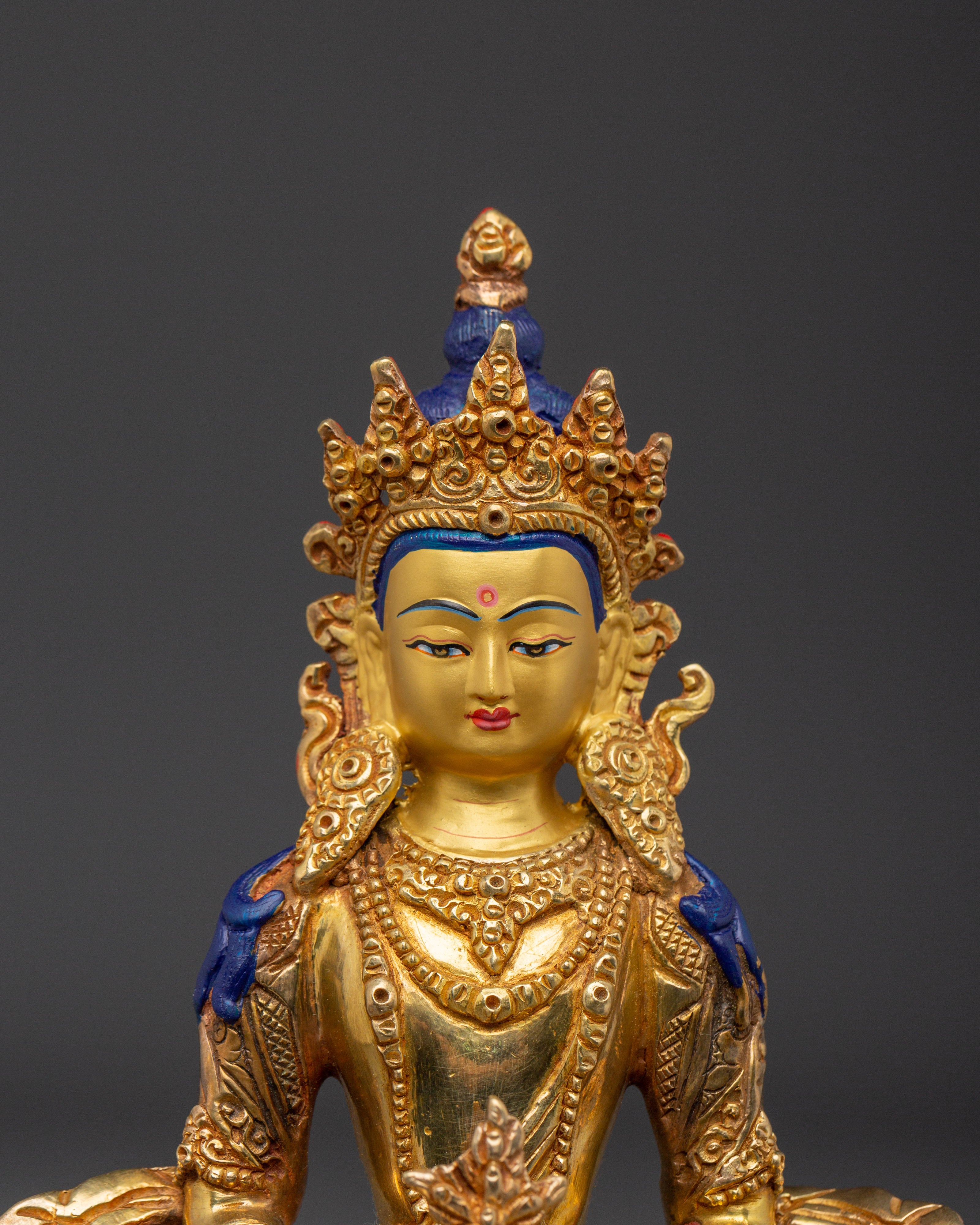 Traditional Tibetan Art of Amitayus | Buddha of Infinite Life and Longevity