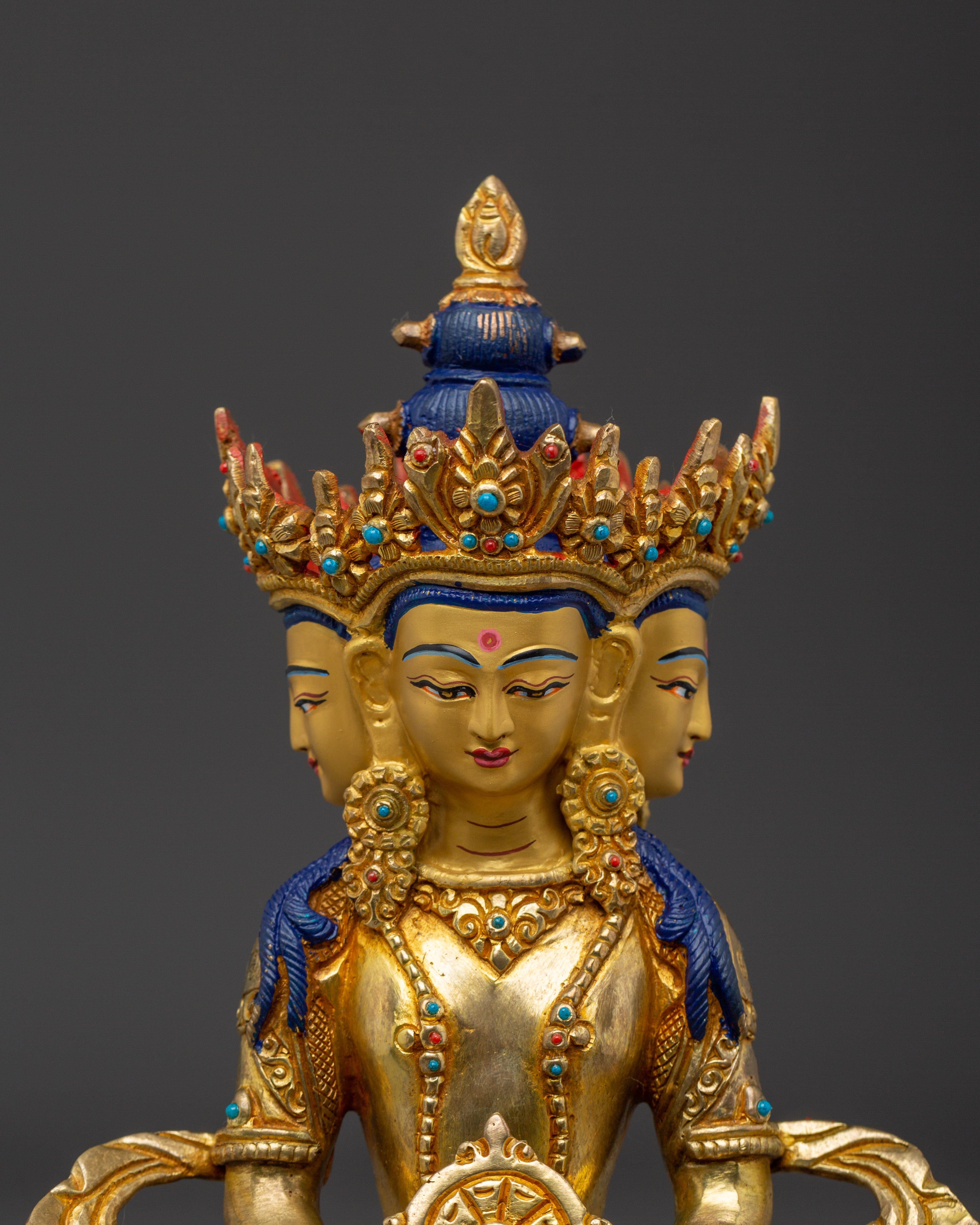Dharmachakra Vairocana Statue | Meditation and Peace Decor