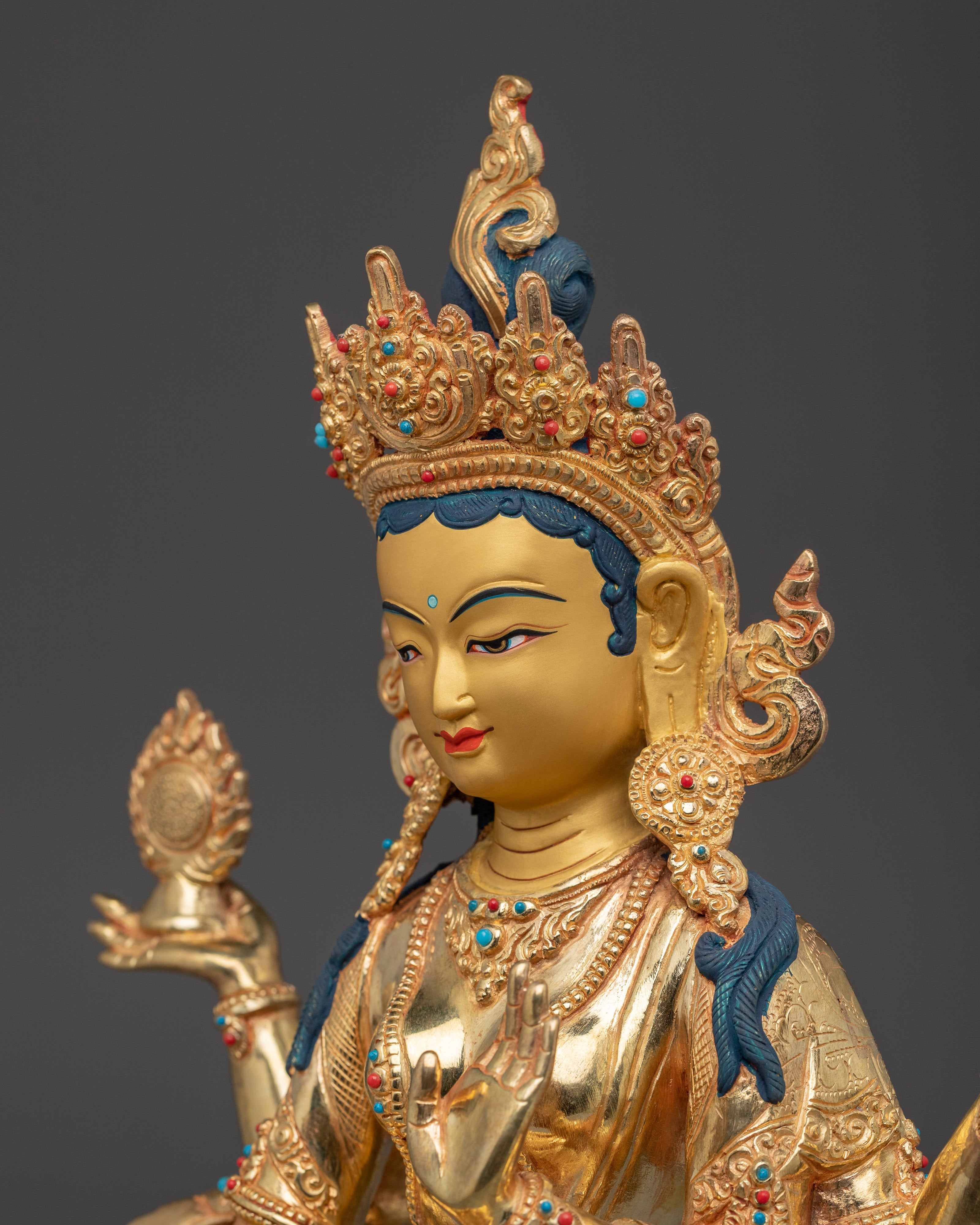 Laxmi Devi Golden Statue | Hindu Goddess of Wealth and Abundance