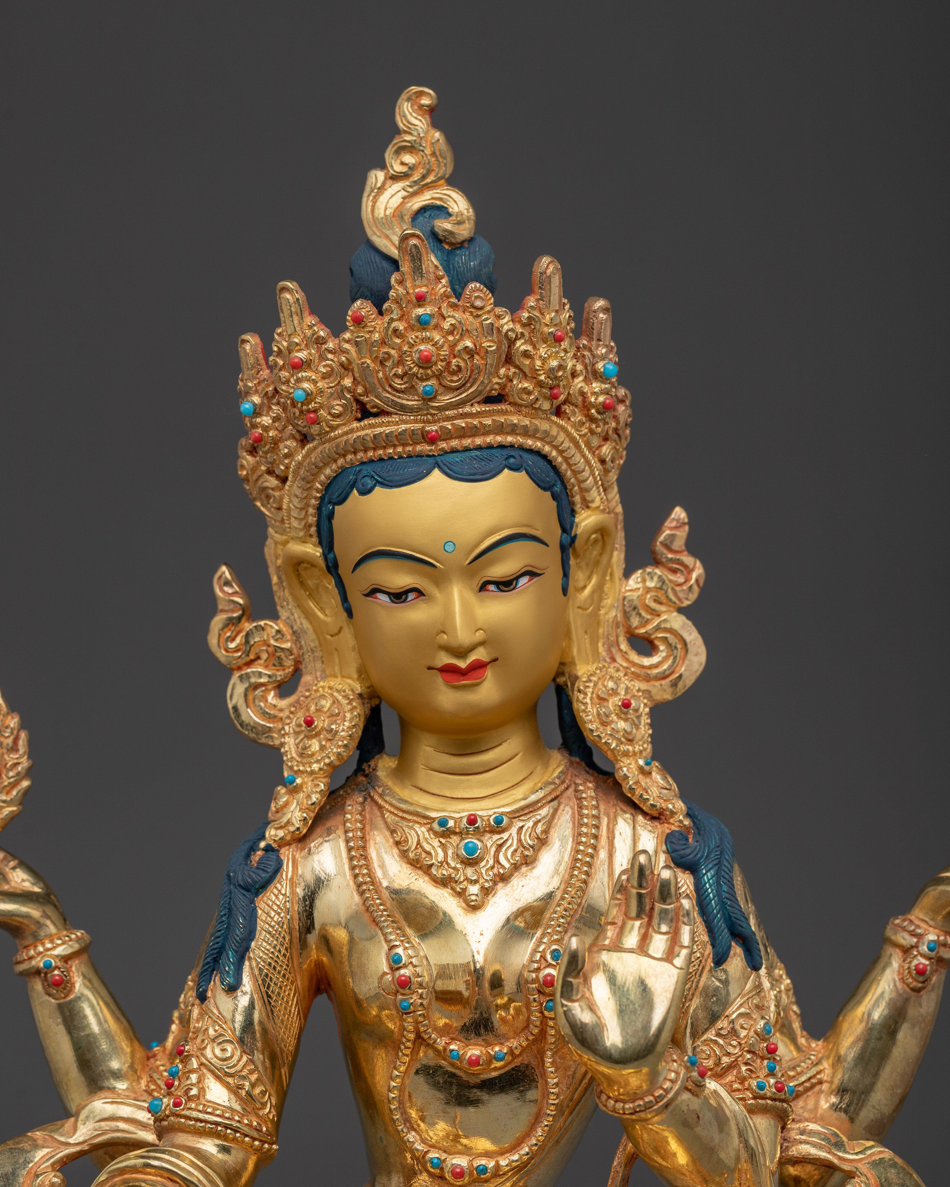 Laxmi Devi Golden Statue | Hindu Goddess of Wealth and Abundance