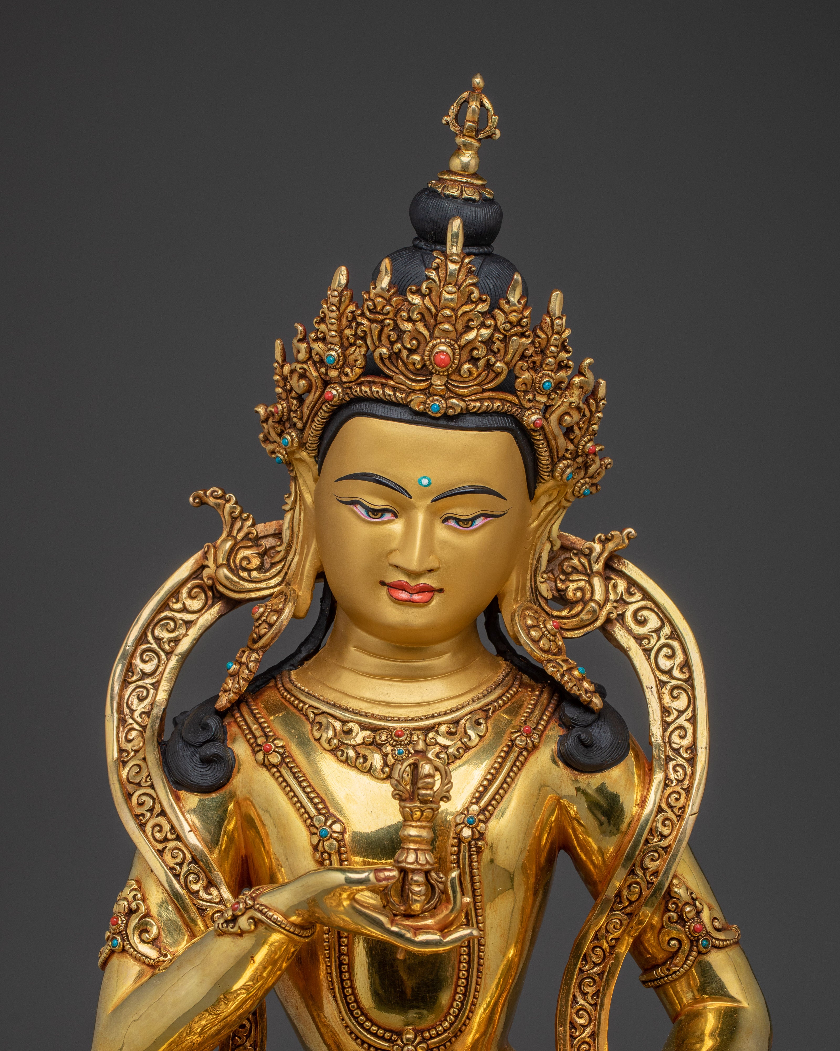 Dorje Sempa Golden Statue | Vajrasattva - Embodiment of Purification