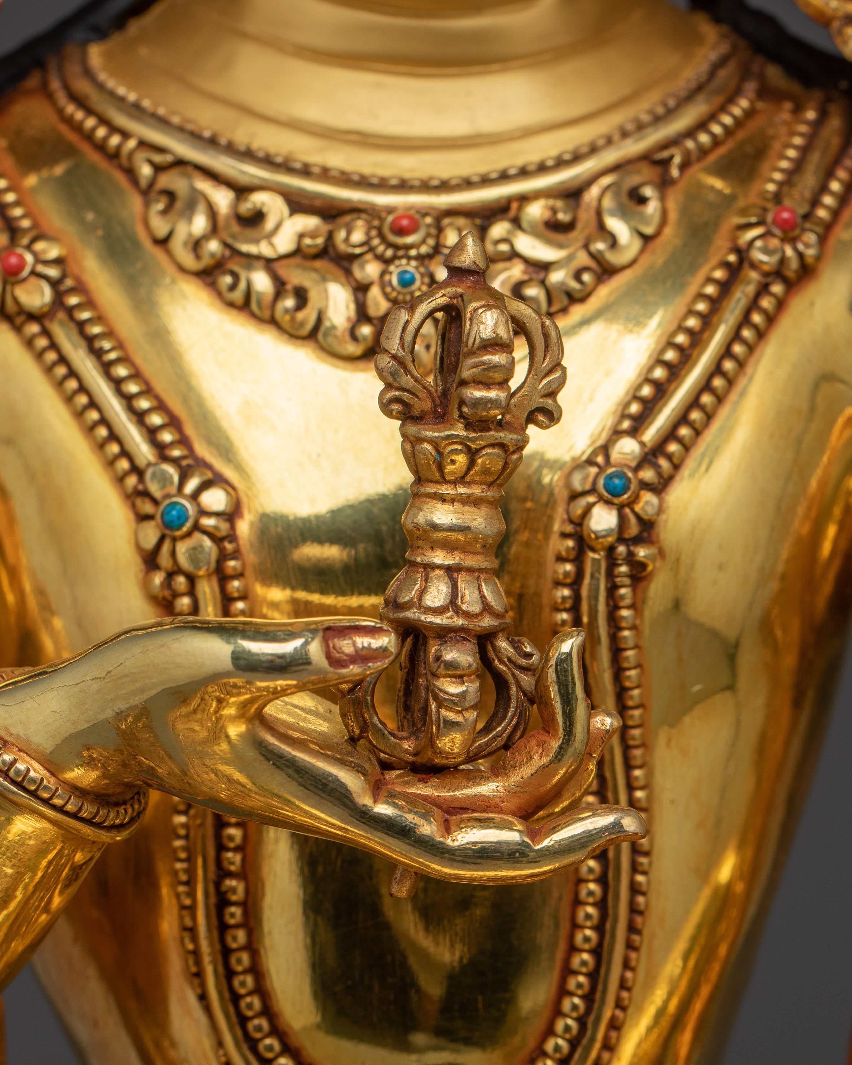 Dorje Sempa Golden Statue | Vajrasattva - Embodiment of Purification