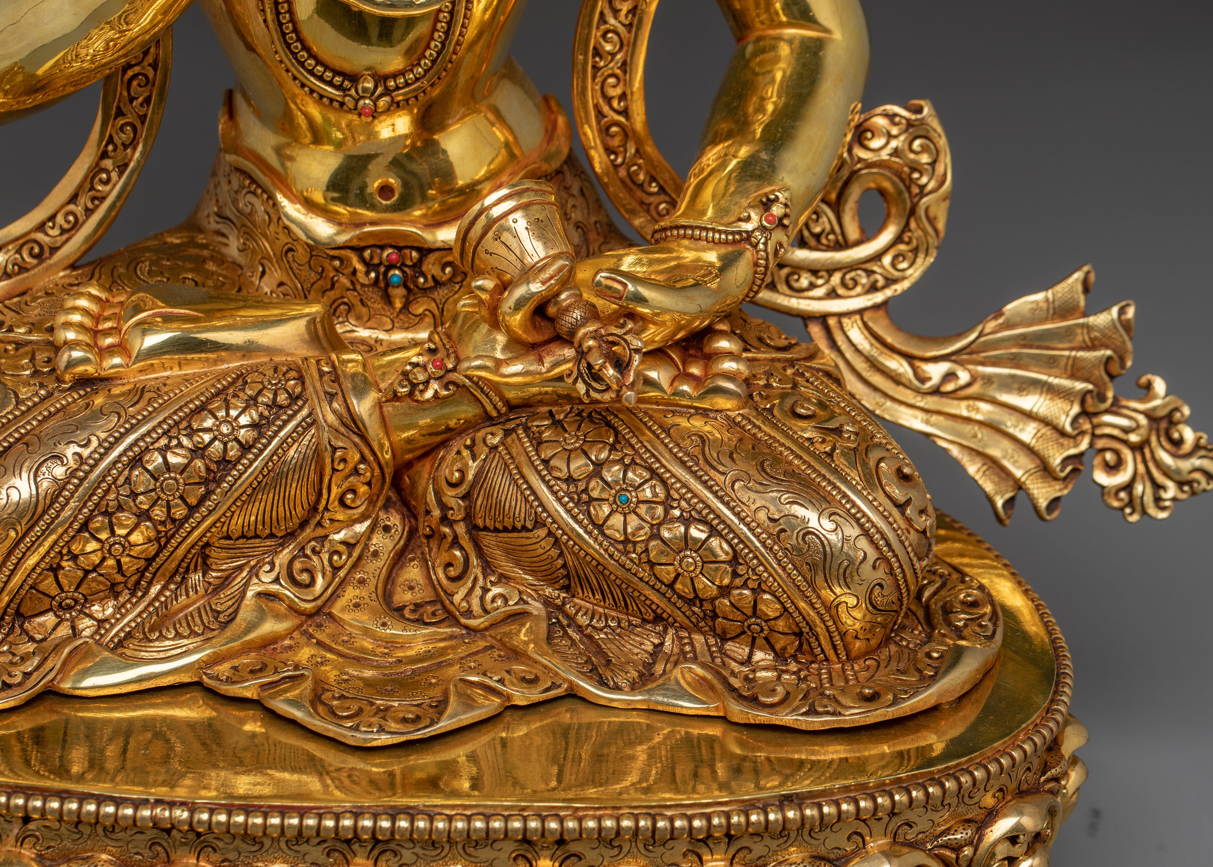 Dorje Sempa Golden Statue | Vajrasattva - Embodiment of Purification