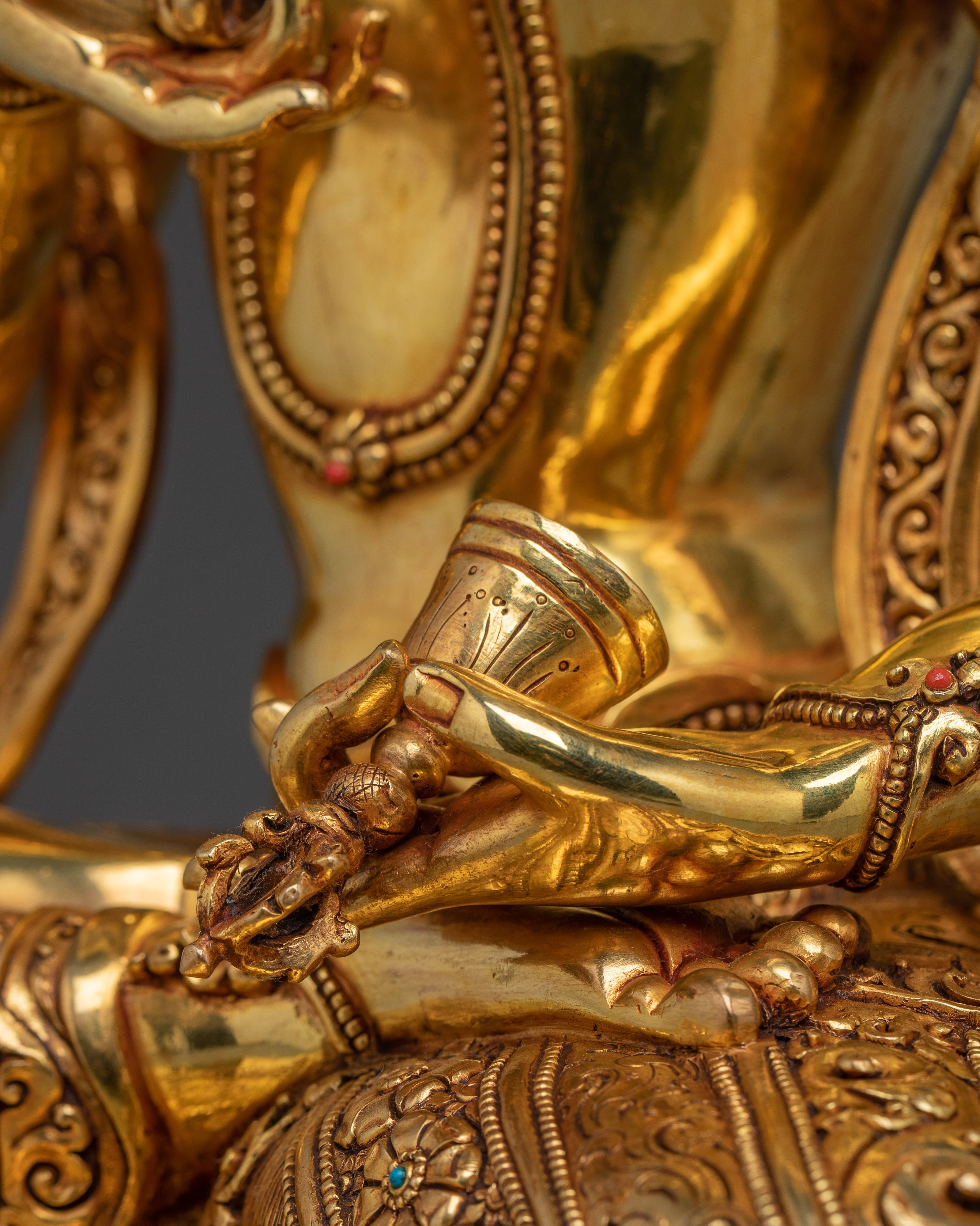 Dorje Sempa Golden Statue | Vajrasattva - Embodiment of Purification