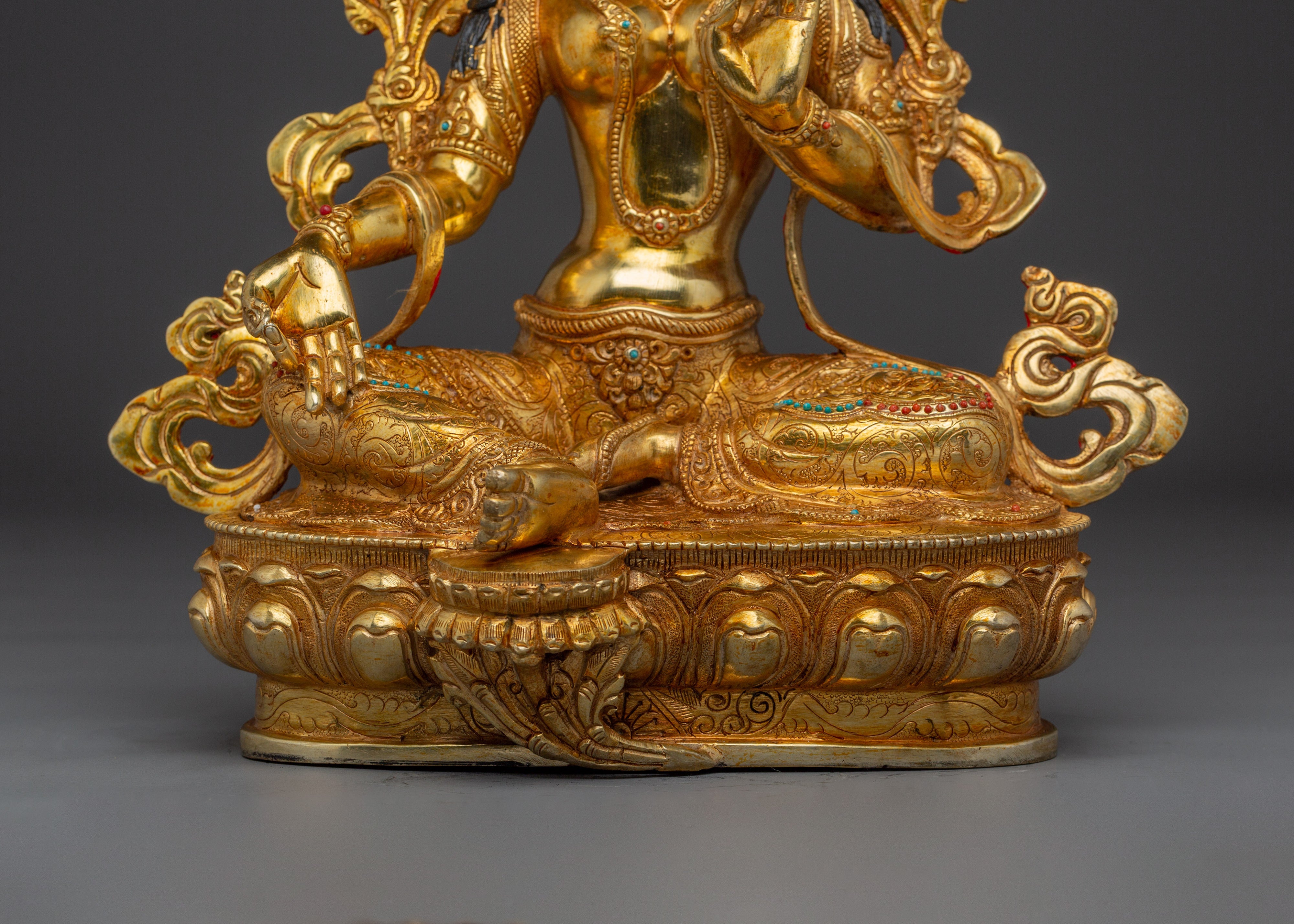 Goddess of Compassionate Action Green Tara Statue | Mother of All Buddhas