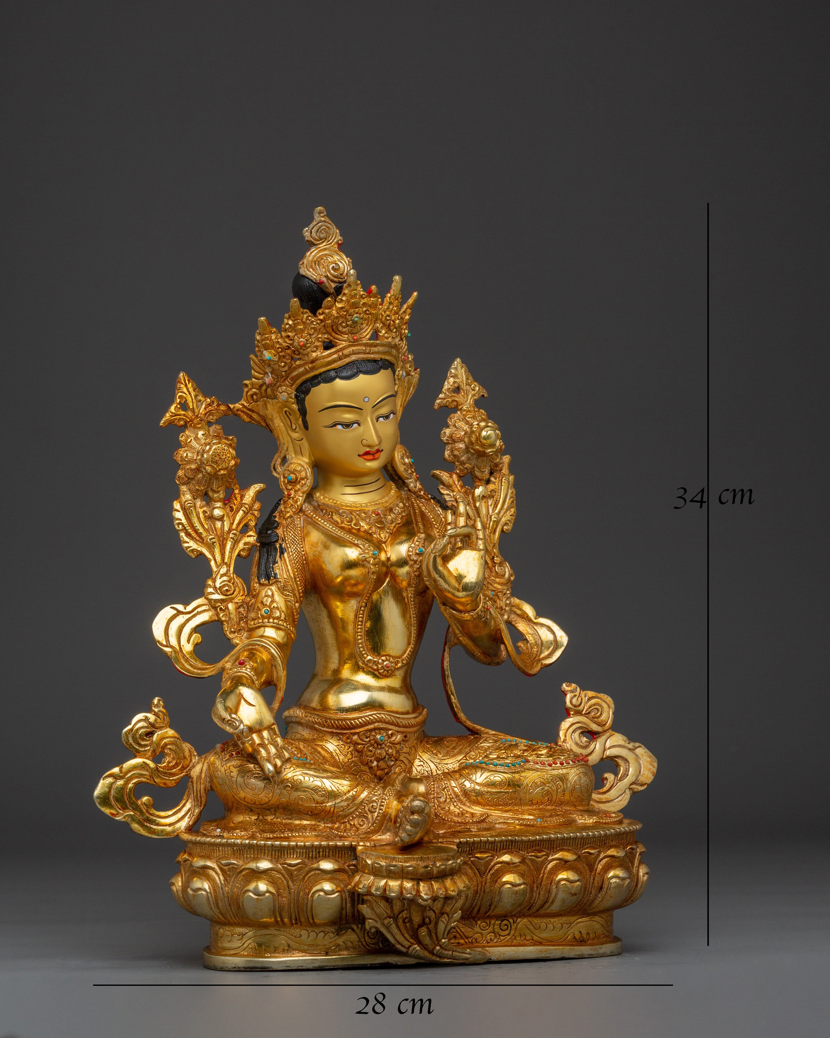 Goddess of Compassionate Action Green Tara Statue