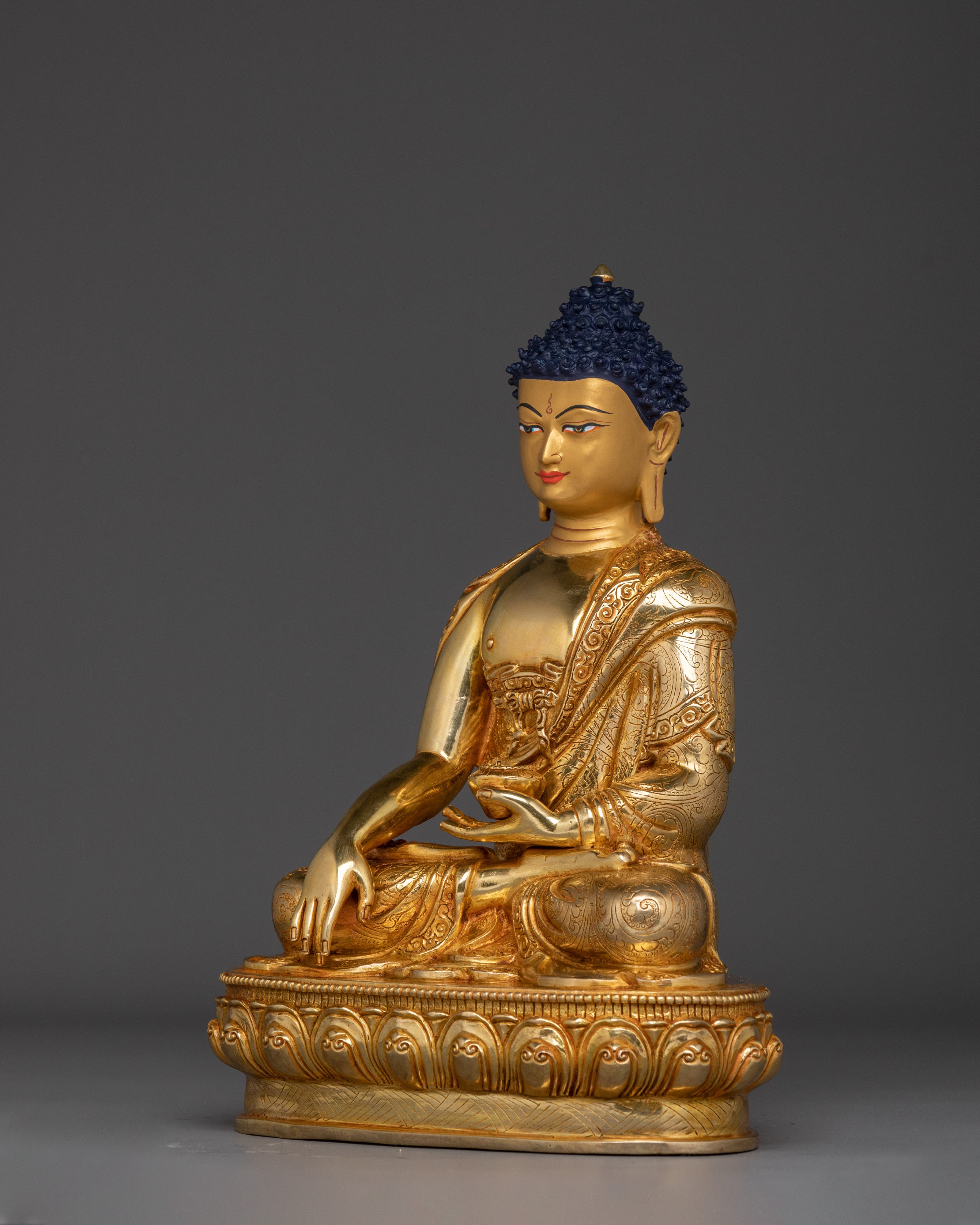 Shakyamuni Buddha Copper Statue for Meditation | Enlightened Buddha for Meditation