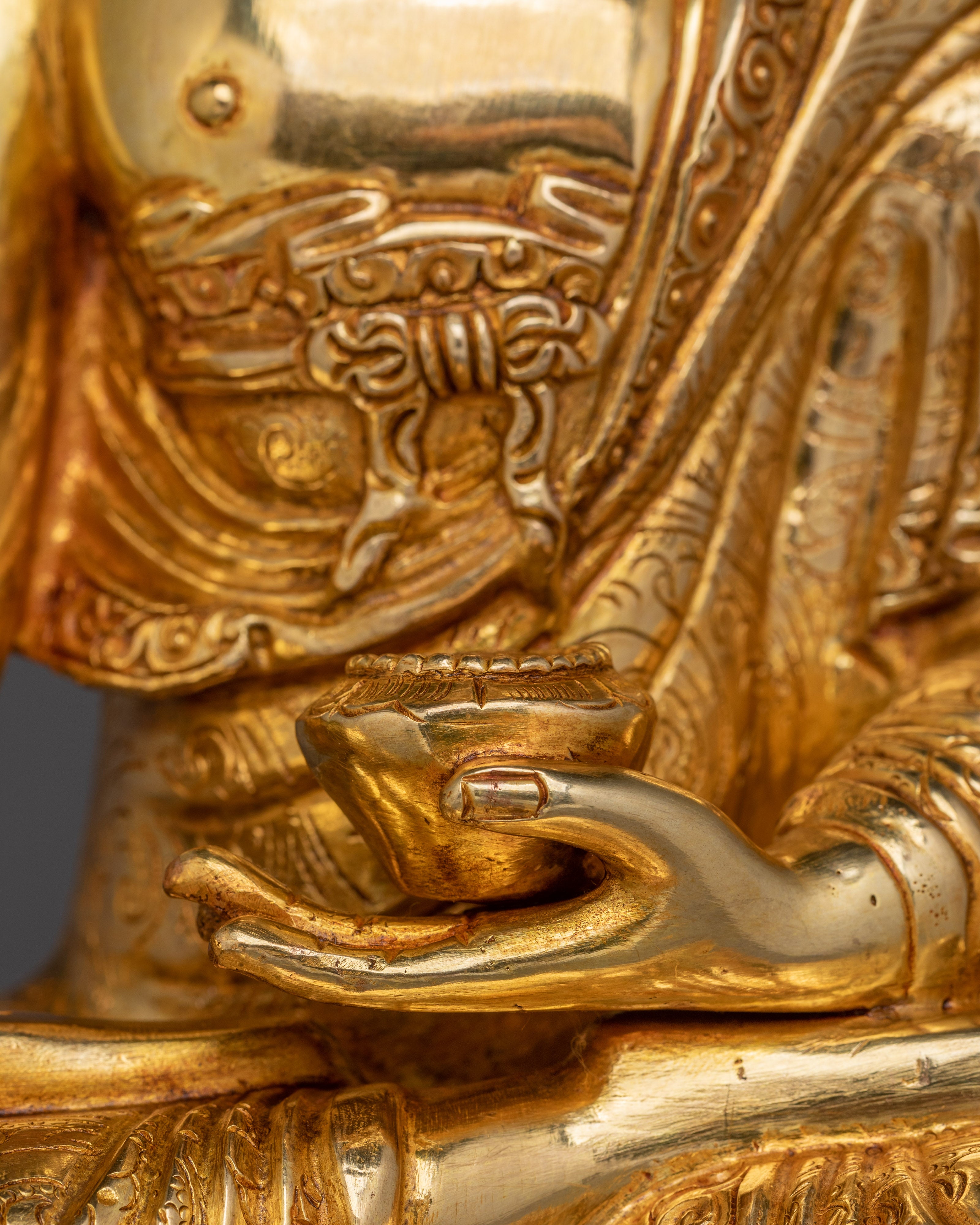 Shakyamuni Buddha Copper Statue for Meditation | Enlightened Buddha for Meditation