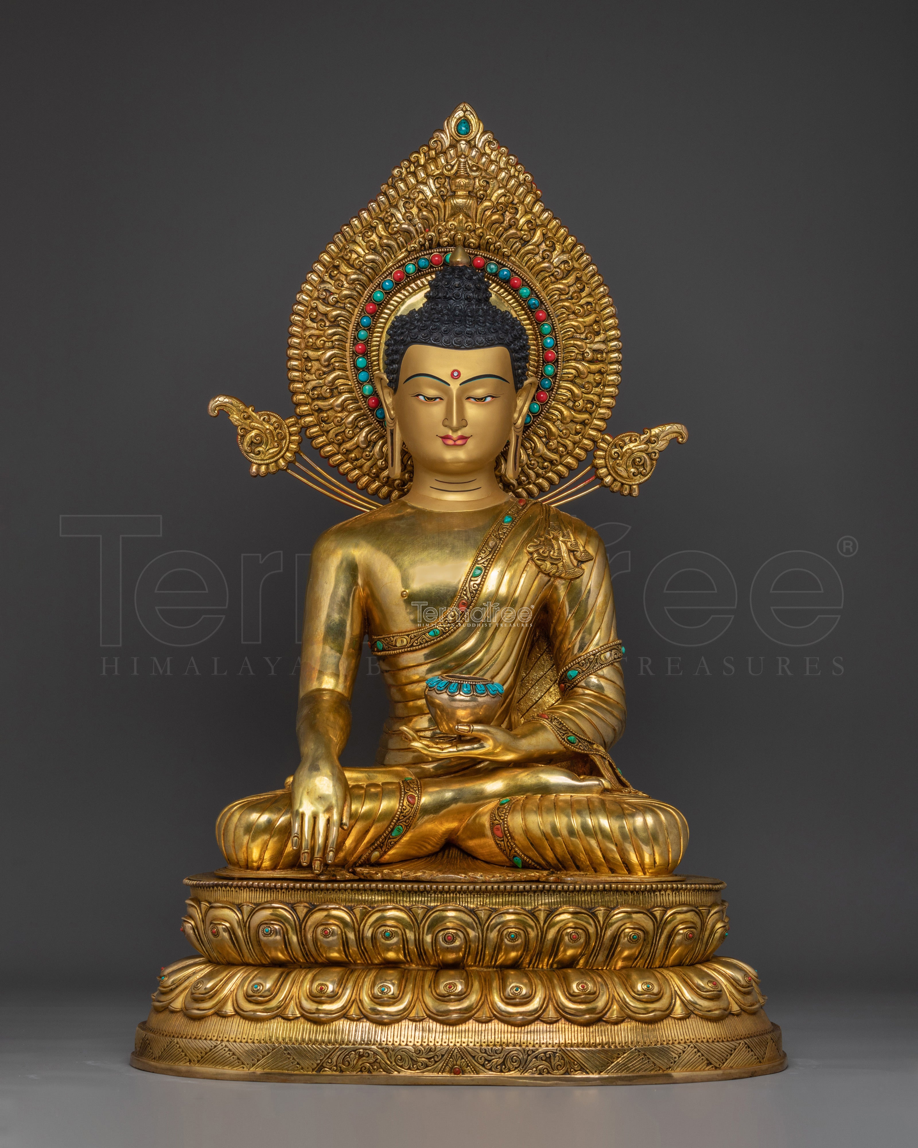 Large Shakyamuni Buddha Statue 30.7” | Enlightened Buddha for Meditation