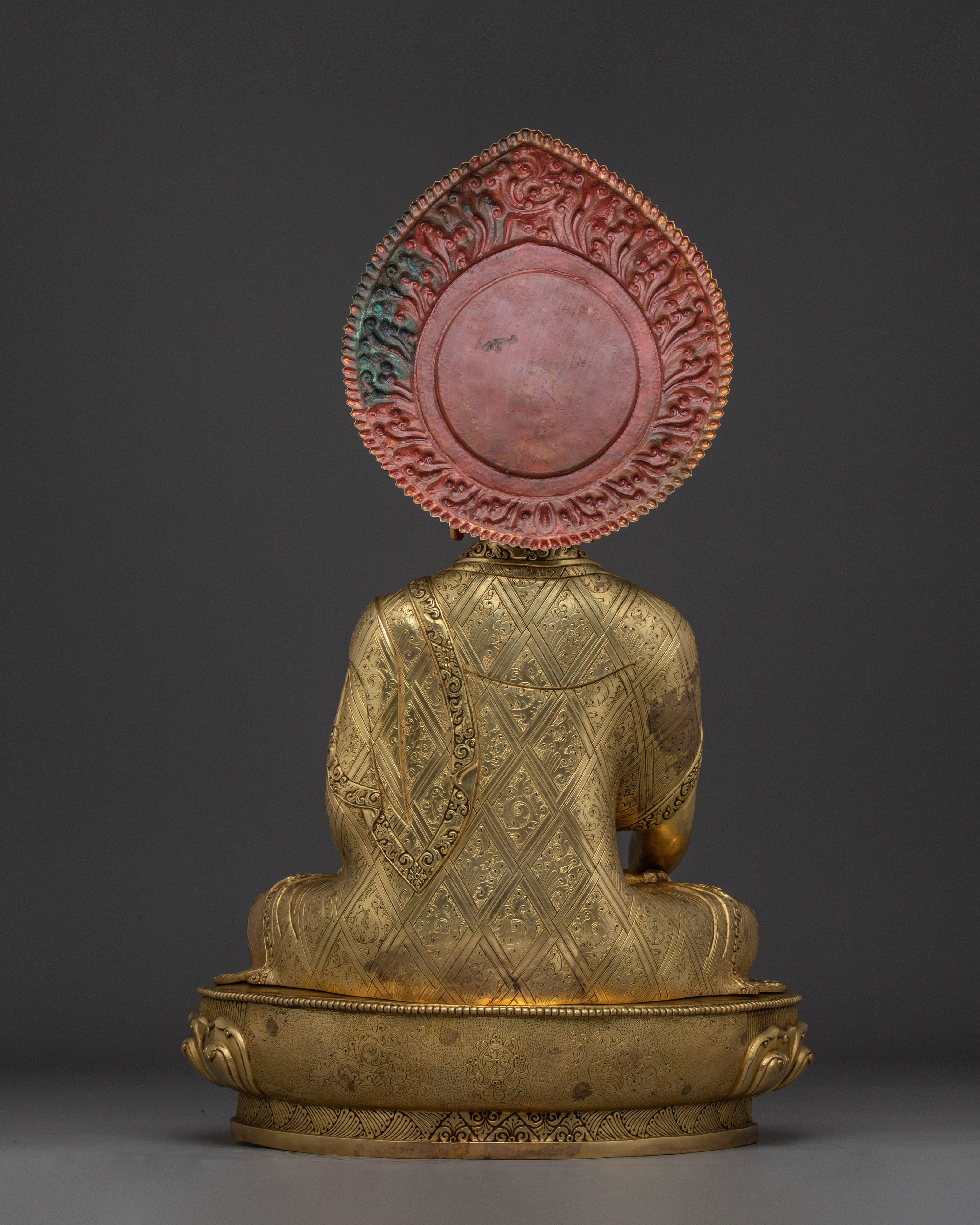 Majestic Shakyamuni Buddha statue 22.4" | Enlightened Buddha for Meditation