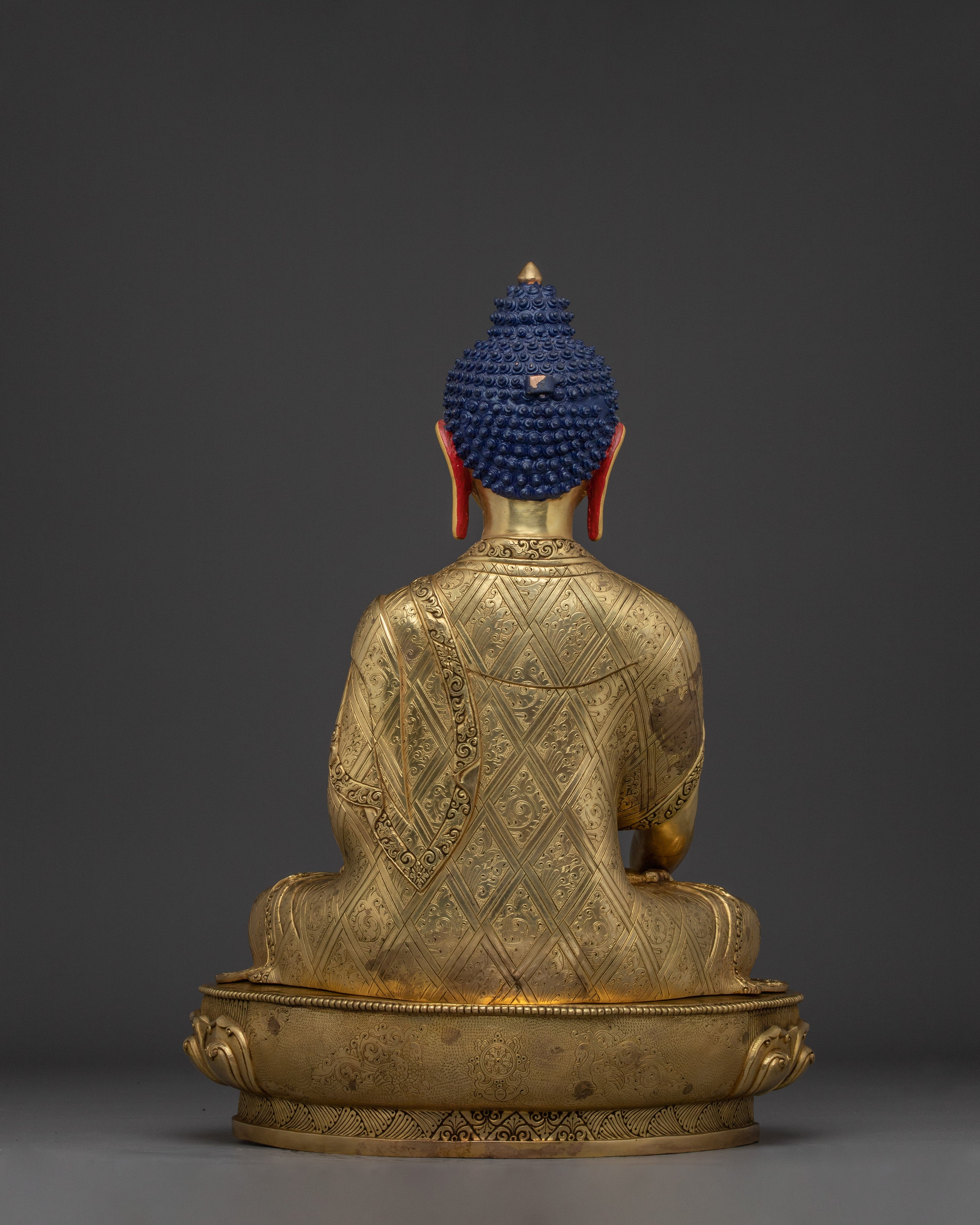 Majestic Shakyamuni Buddha statue 22.4" | Enlightened Buddha for Meditation