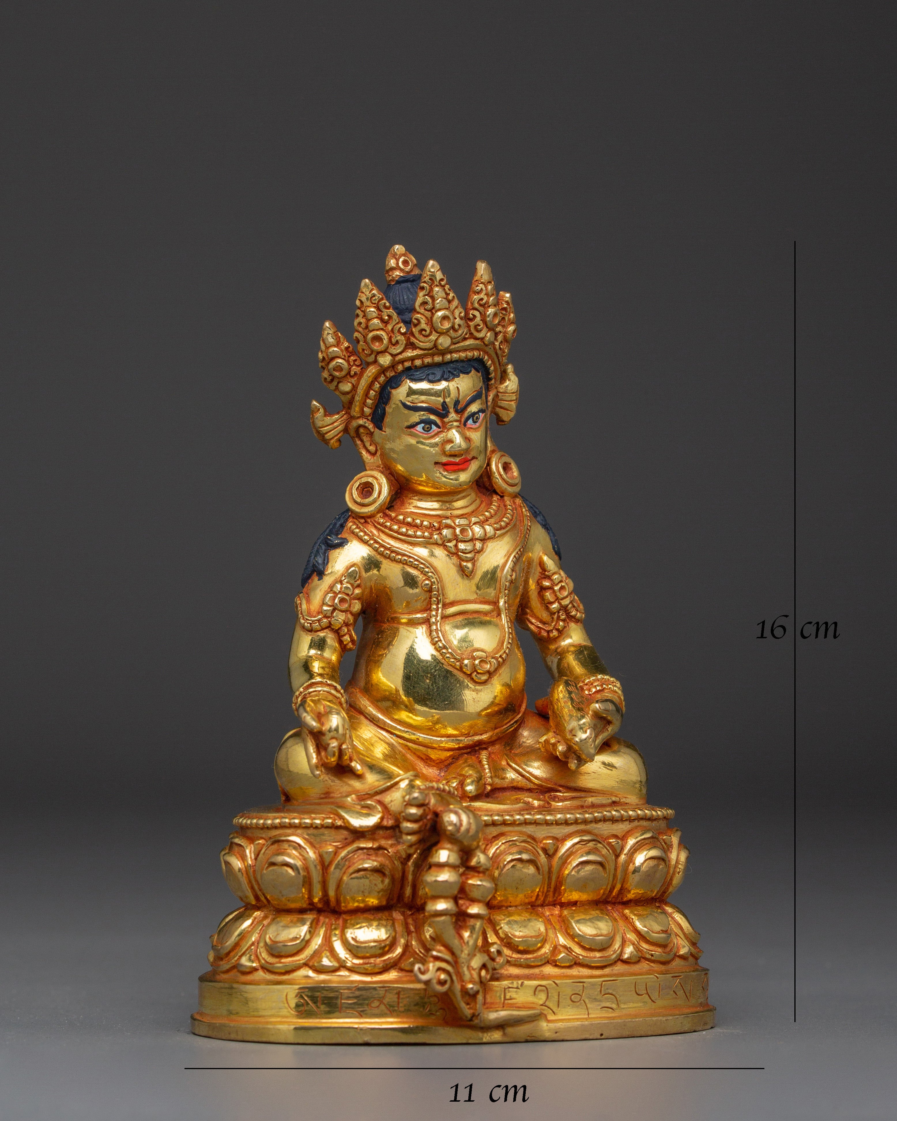 Gold Gilded Copper Dzambhala Deity
