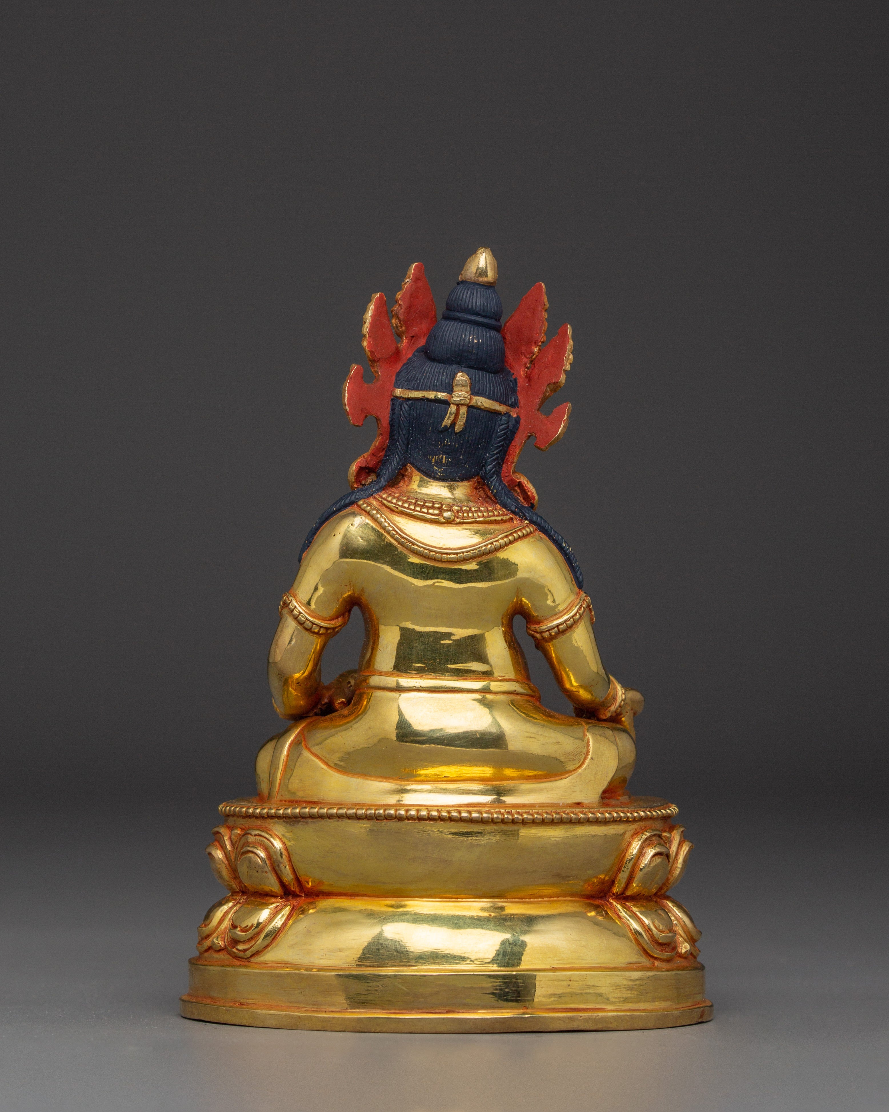 Handcrafted Gold Gilded Copper Dzambhala Deity | Wealth and Prosperity Deity