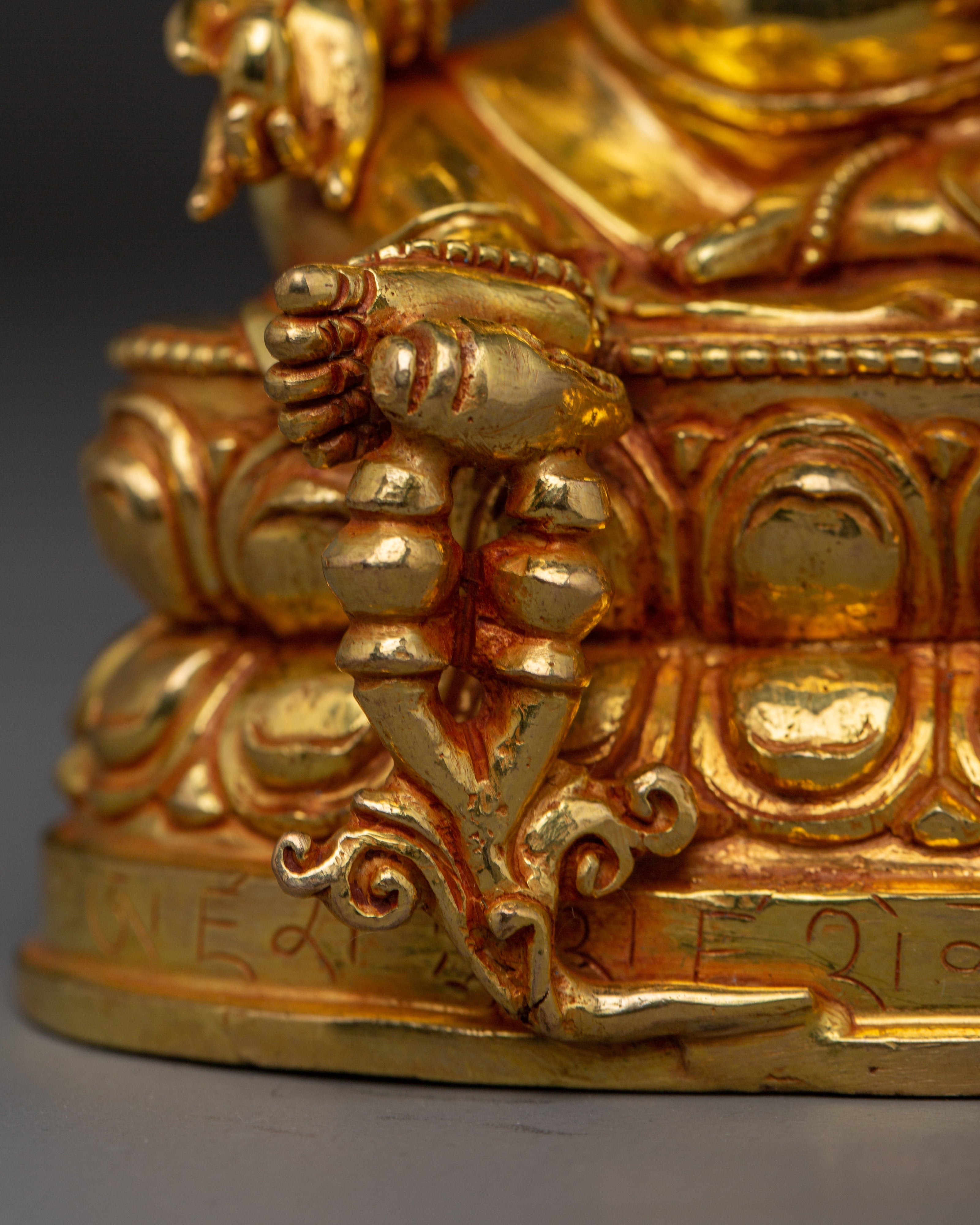 Handcrafted Gold Gilded Copper Dzambhala Deity | Wealth and Prosperity Deity