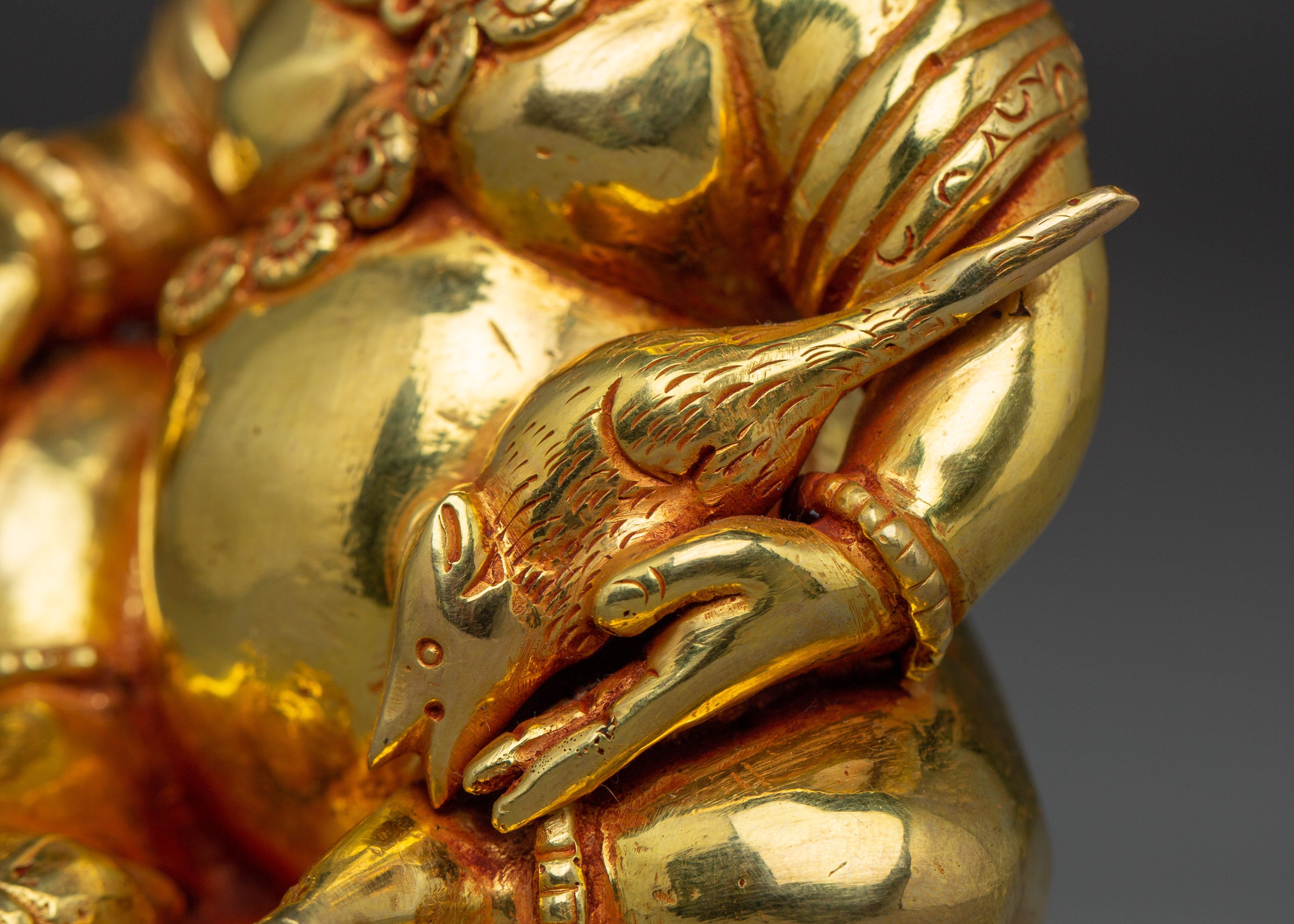 Dzambhala Wealth Deity Copper Statue | Perfect Prosperity Deity for Meditation