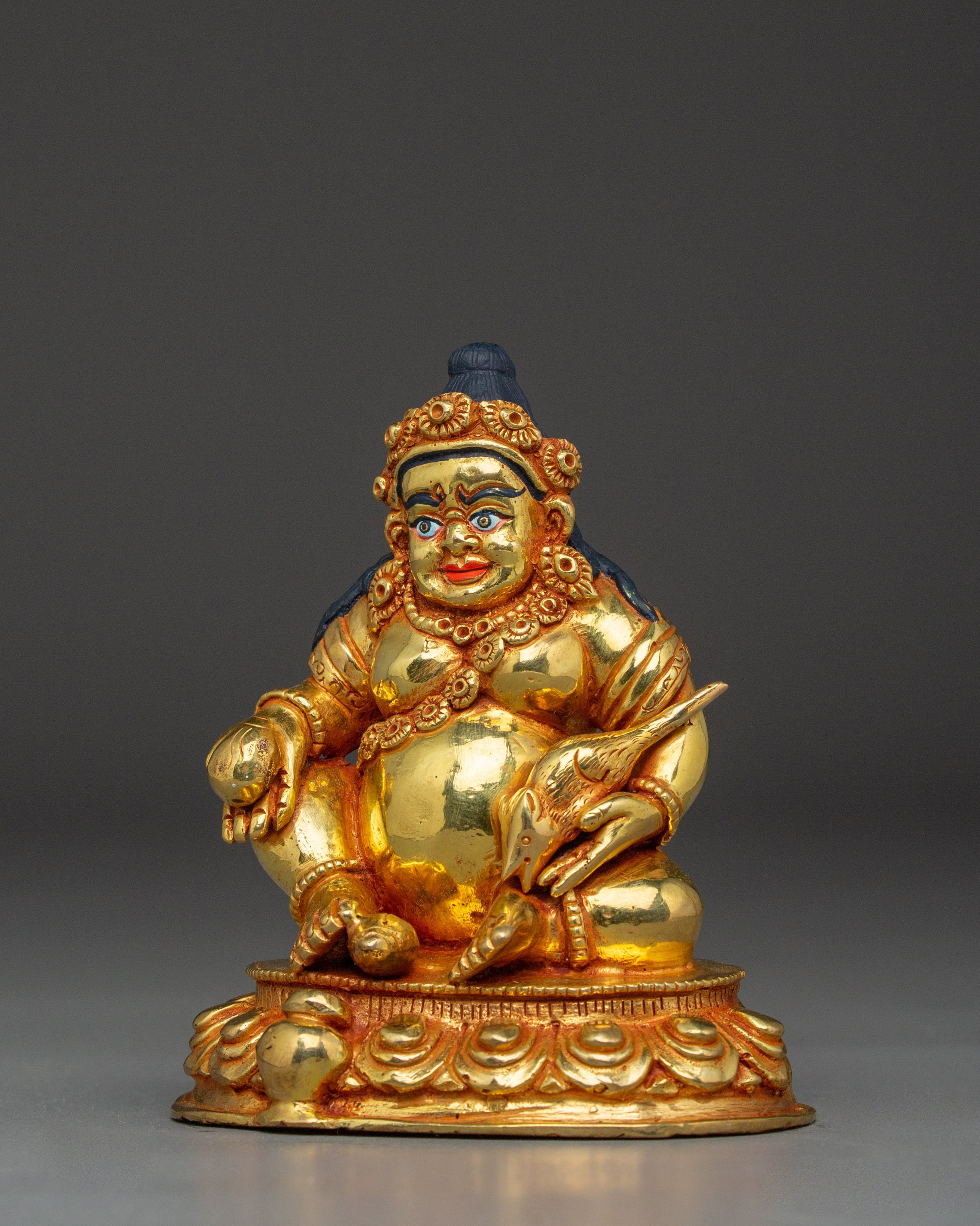 Dzambhala Wealth Deity Copper Statue | Perfect Prosperity Deity for Meditation