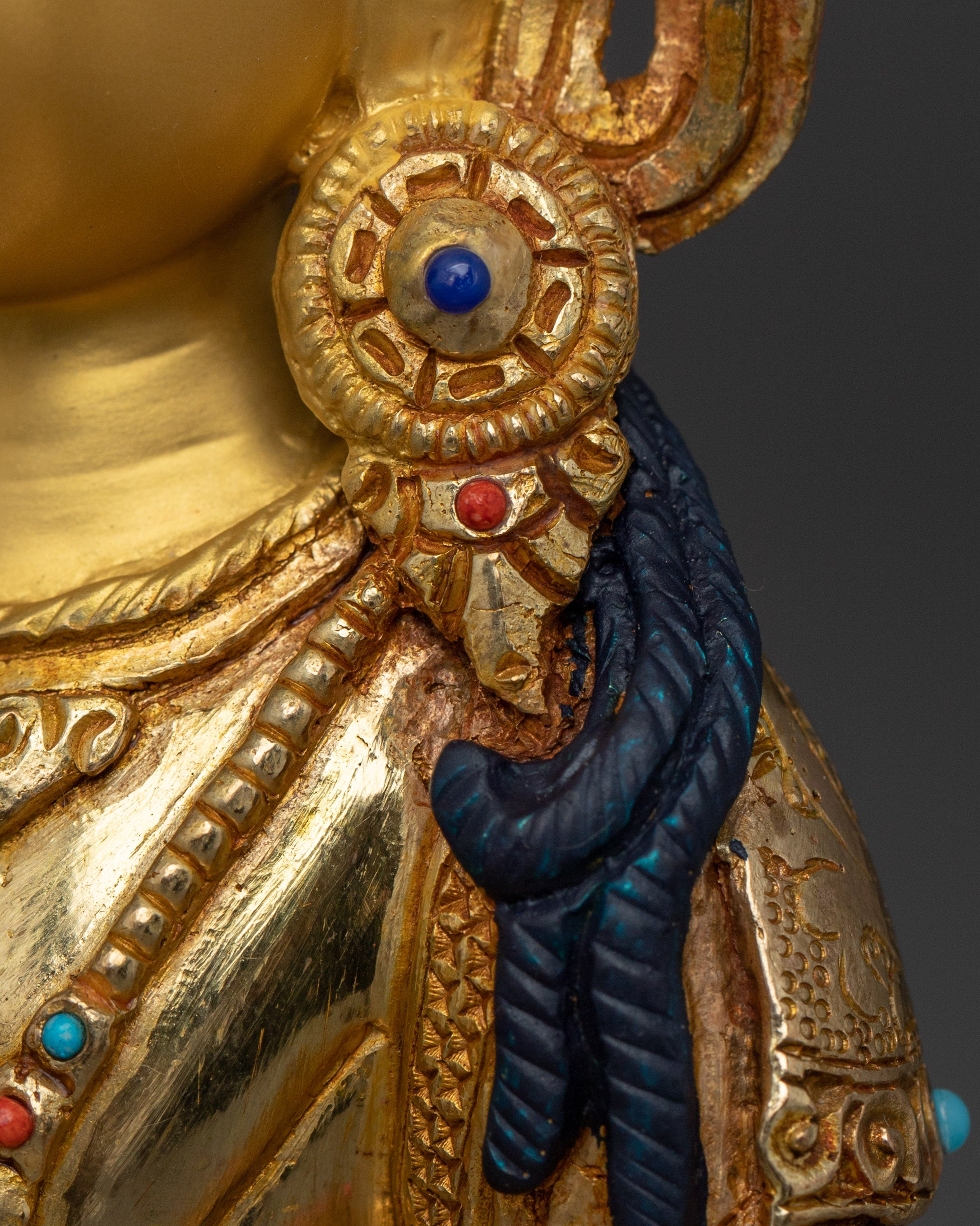 Traditional Buddhist Amitayus deity figurine | Symbol of Health and Long Life