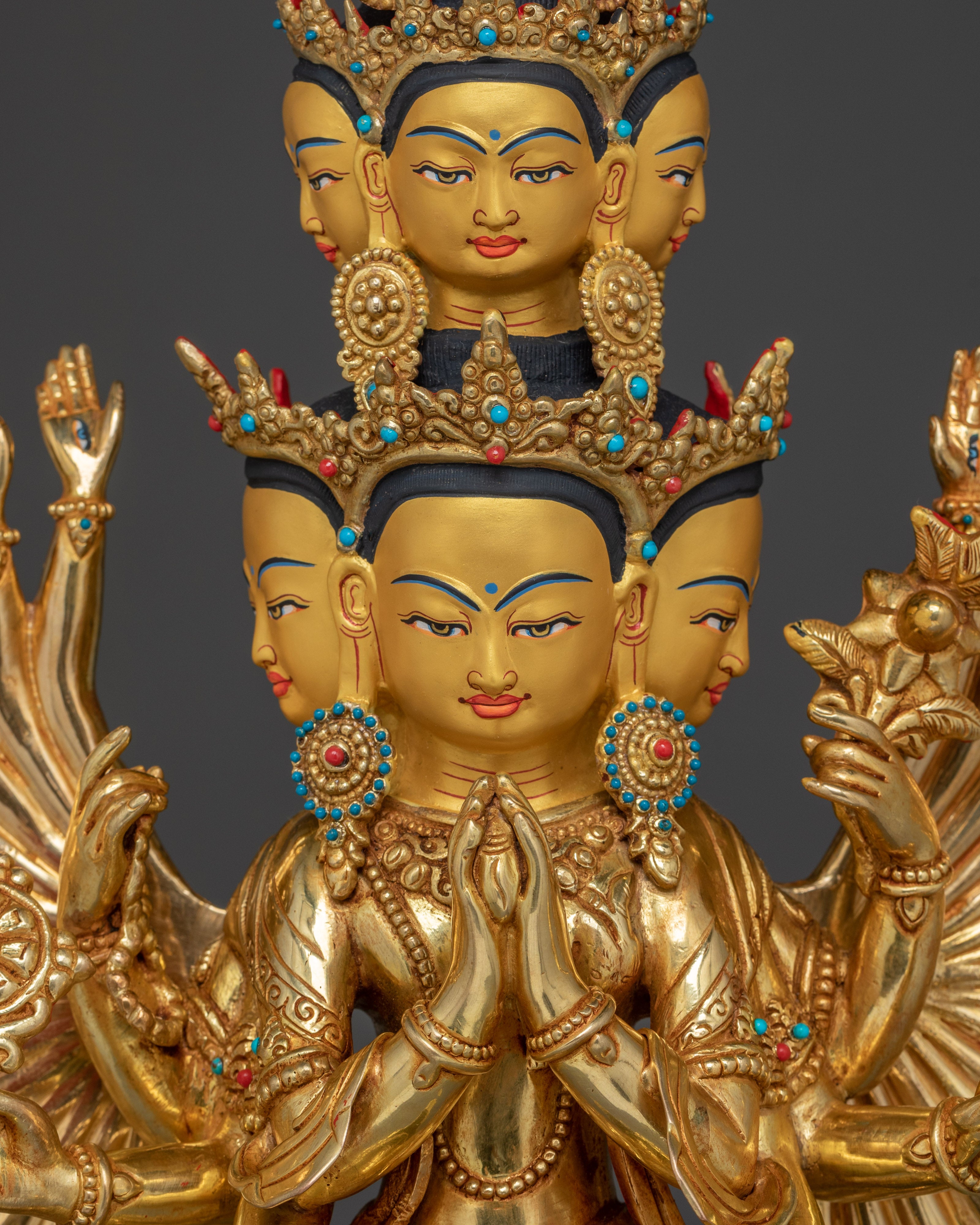 Radiant Thousand Armed Chenrezig Statue | Spiritual Decoration