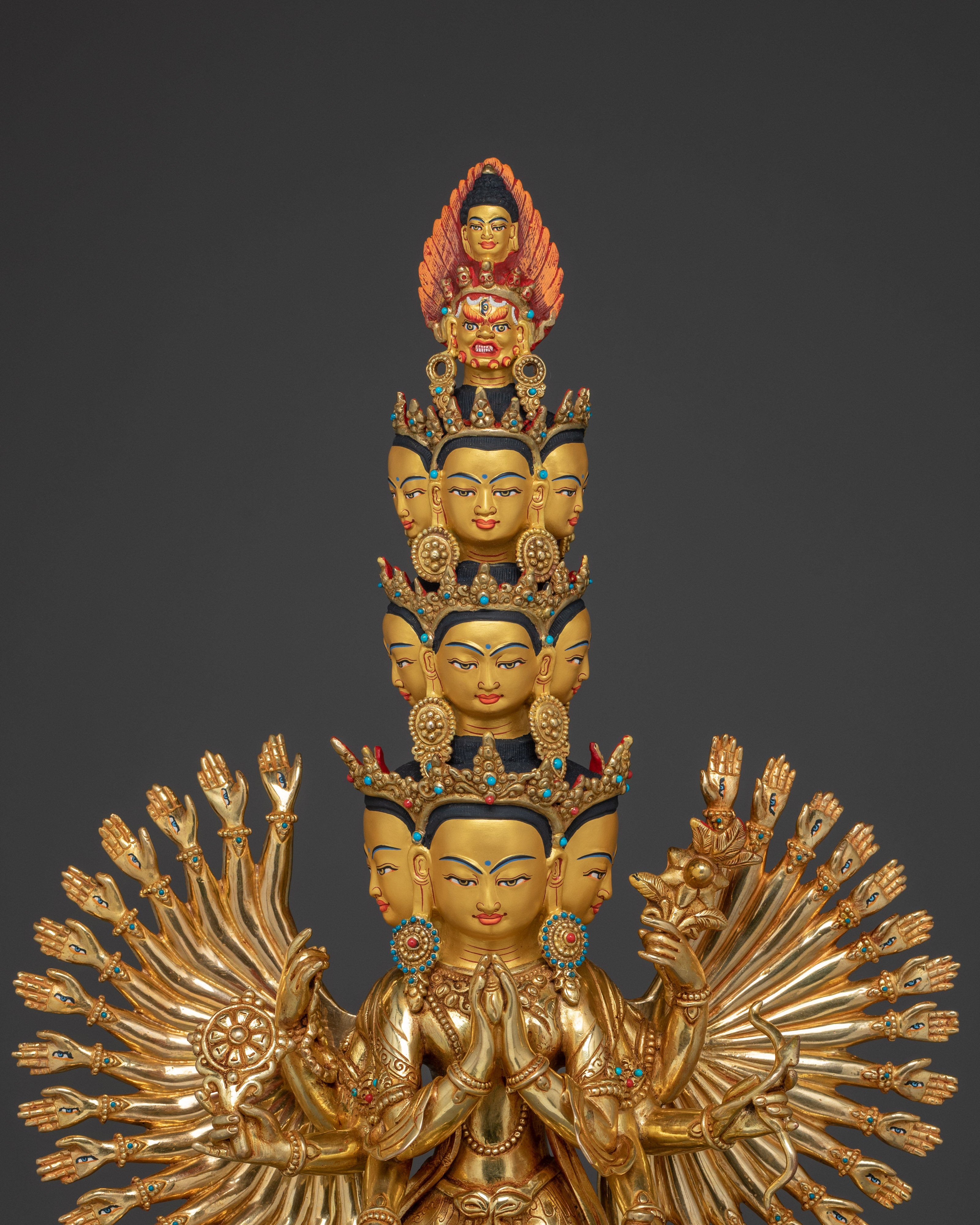Radiant Thousand Armed Chenrezig Statue | Spiritual Decoration