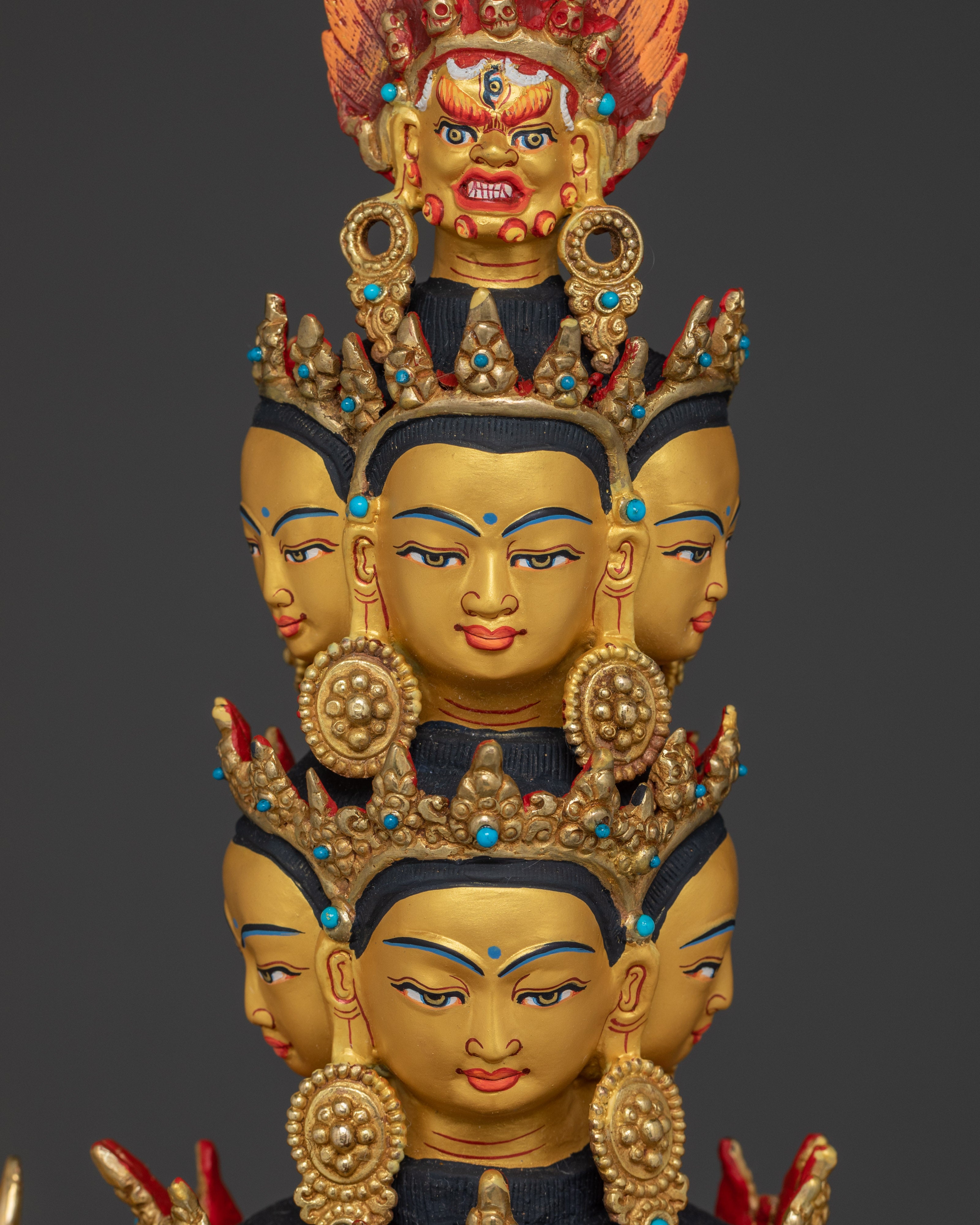 Radiant Thousand Armed Chenrezig Statue | Spiritual Decoration