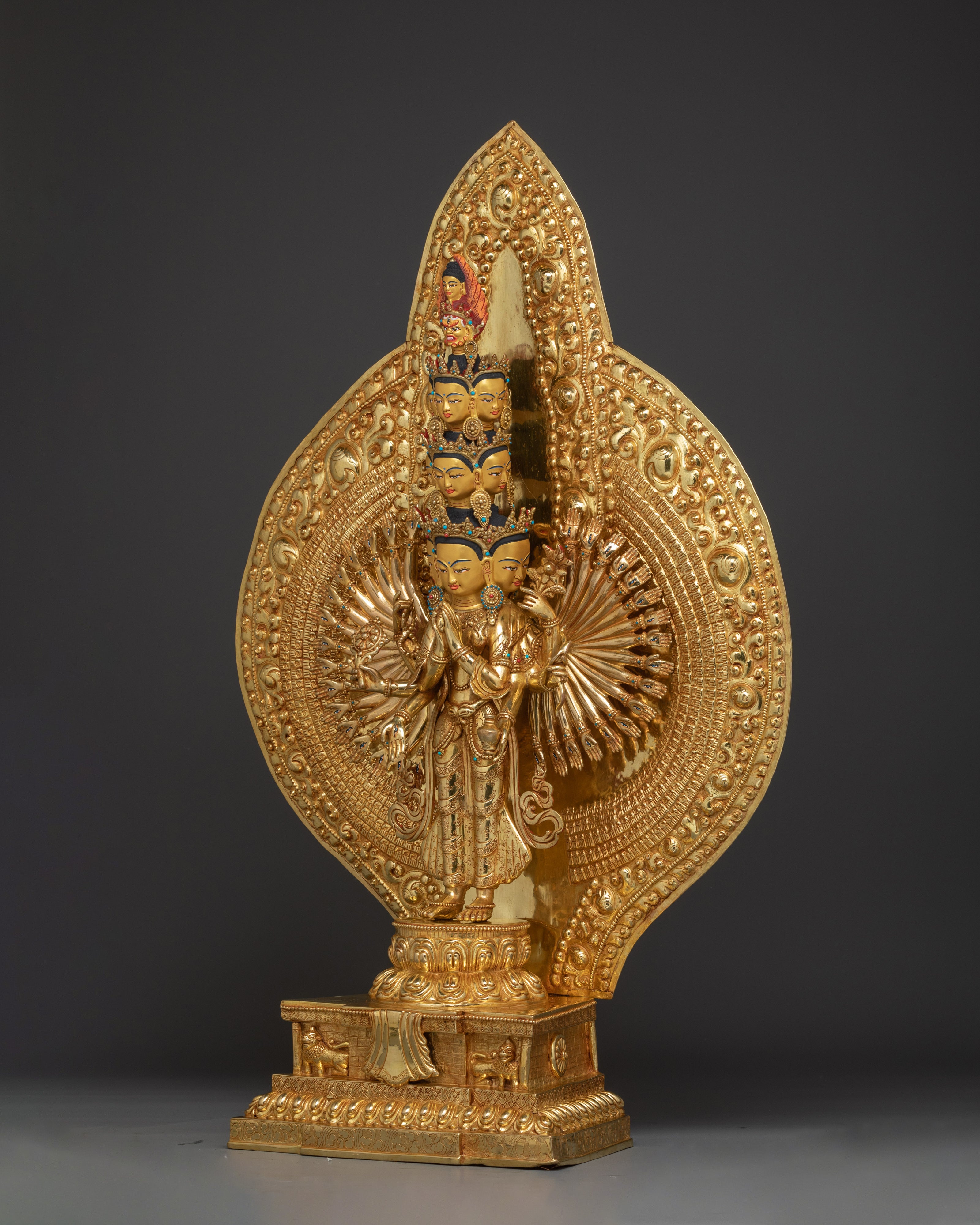 Radiant Thousand Armed Chenrezig Statue | Spiritual Decoration