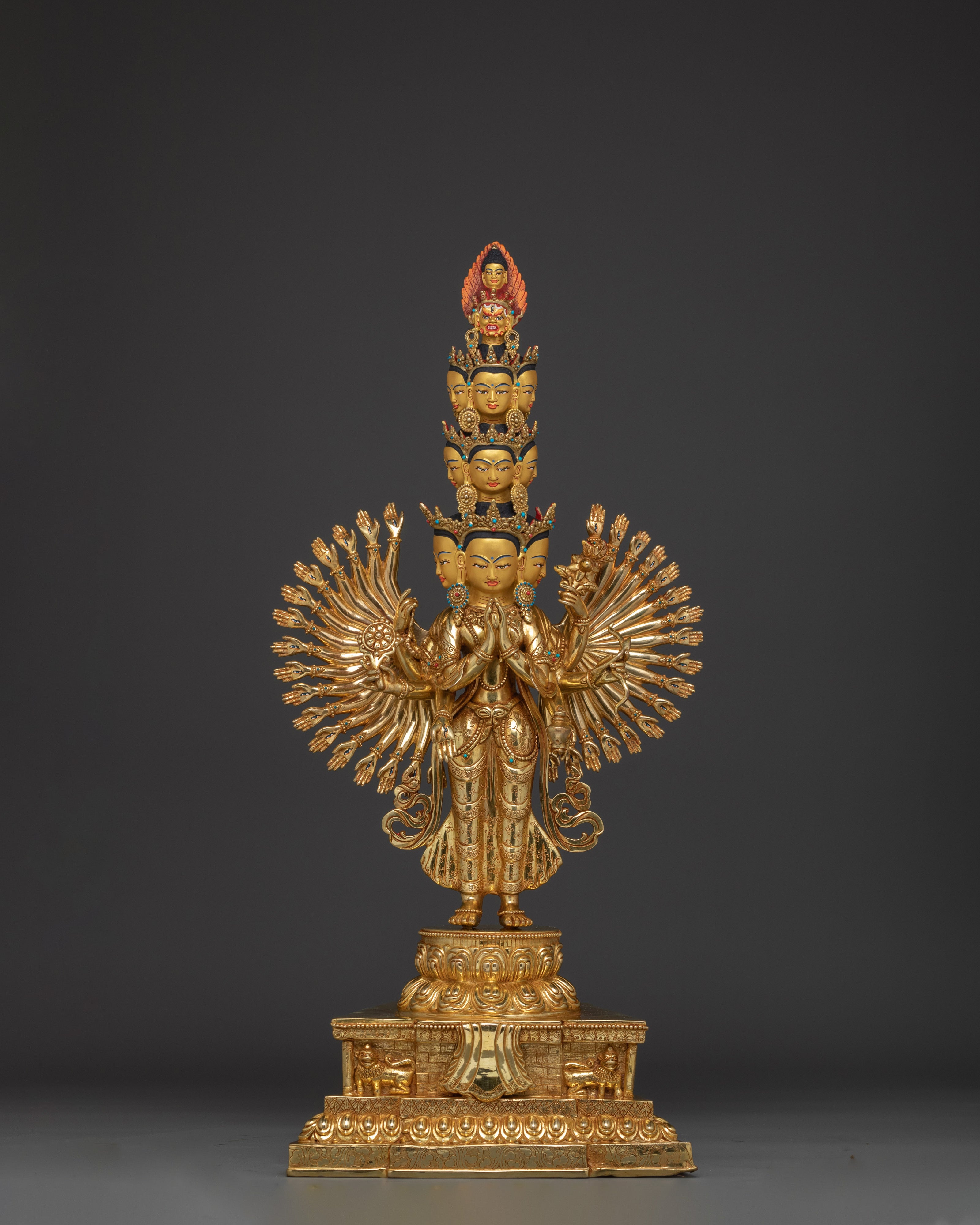 Radiant Thousand Armed Chenrezig Statue | Spiritual Decoration