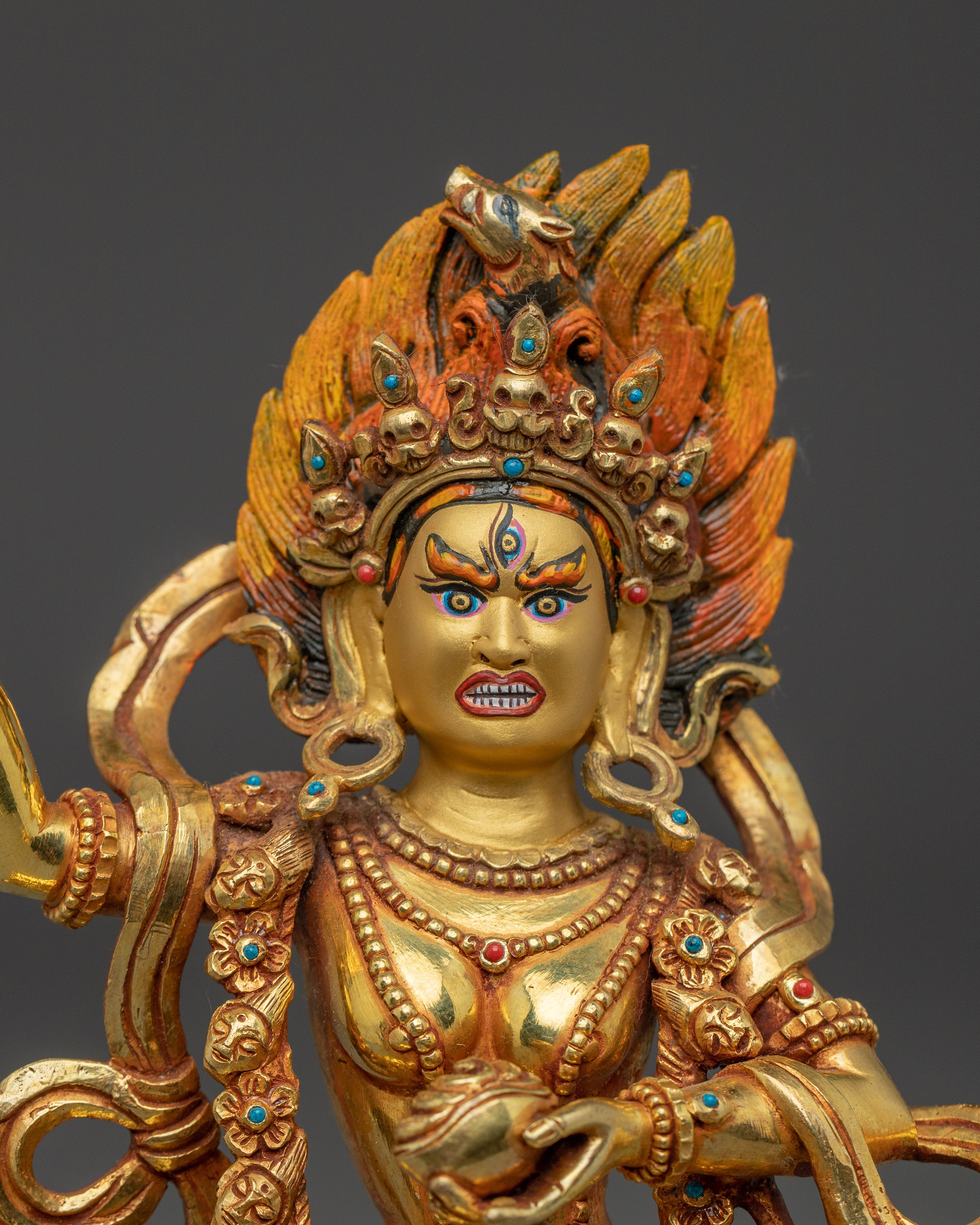 Tibetan Dakini Dorje Phagmo Statue | Buddhism Tantric Deity