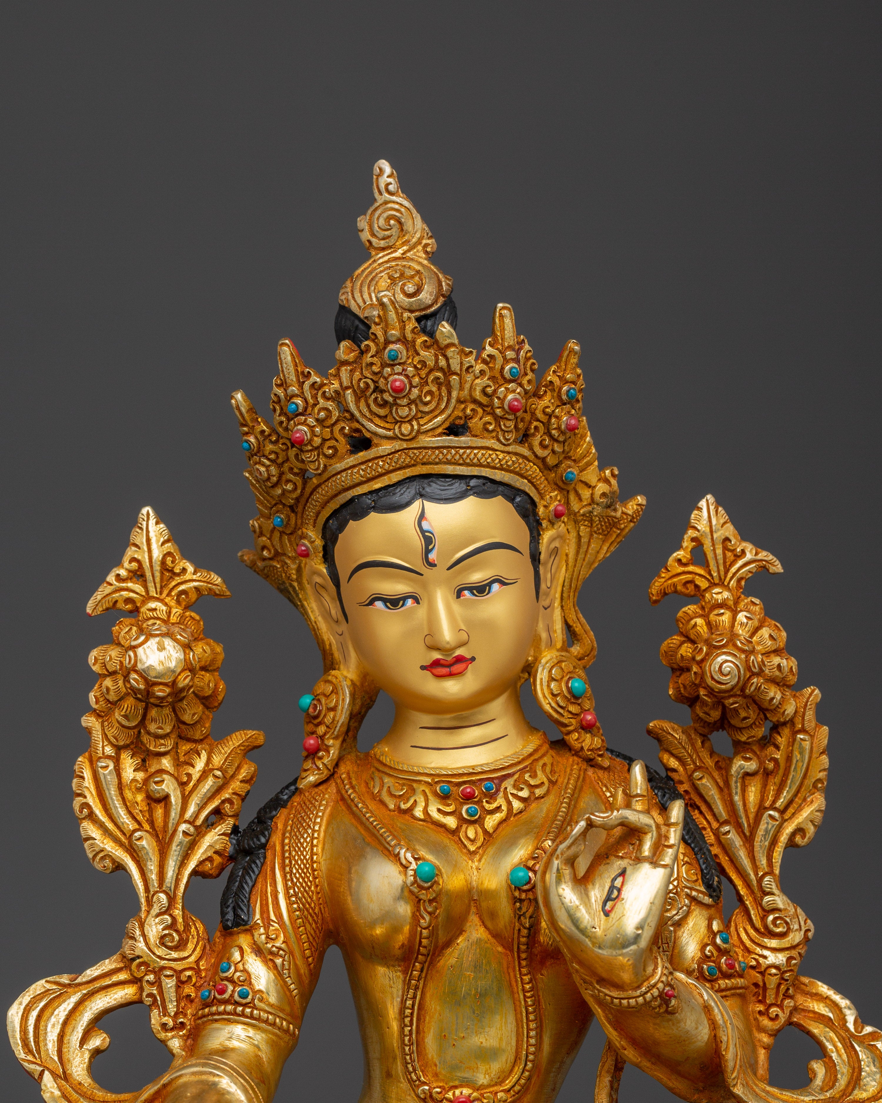 Calm Sita Tara Statue | White Tara - Tibetan Healing Deity