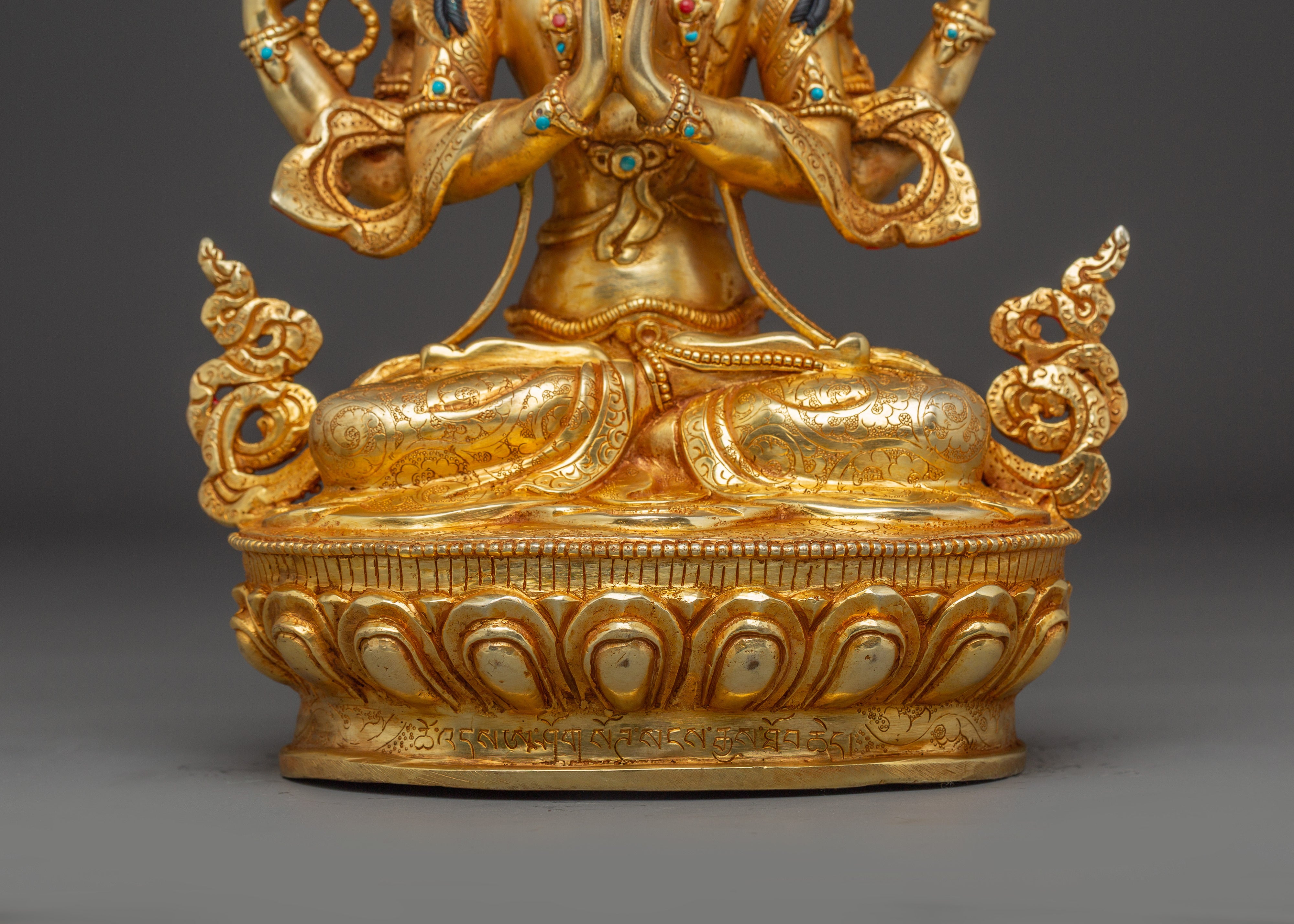 Compassion Embodiment Chenrezig Statue | Avalokiteshvara Figurine
