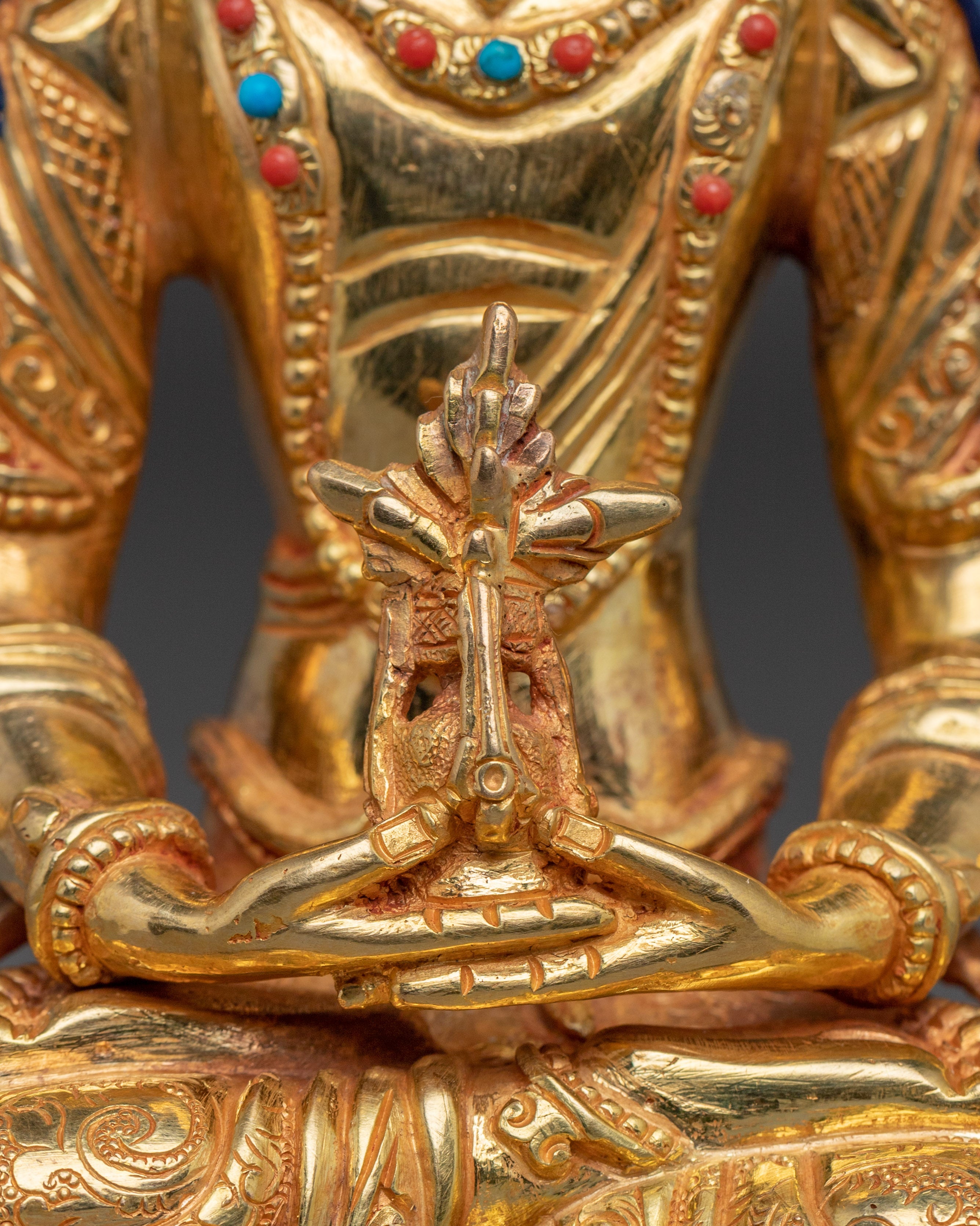 Handcrafted Amitayus copper statue | Meditation and Spiritual Longevity