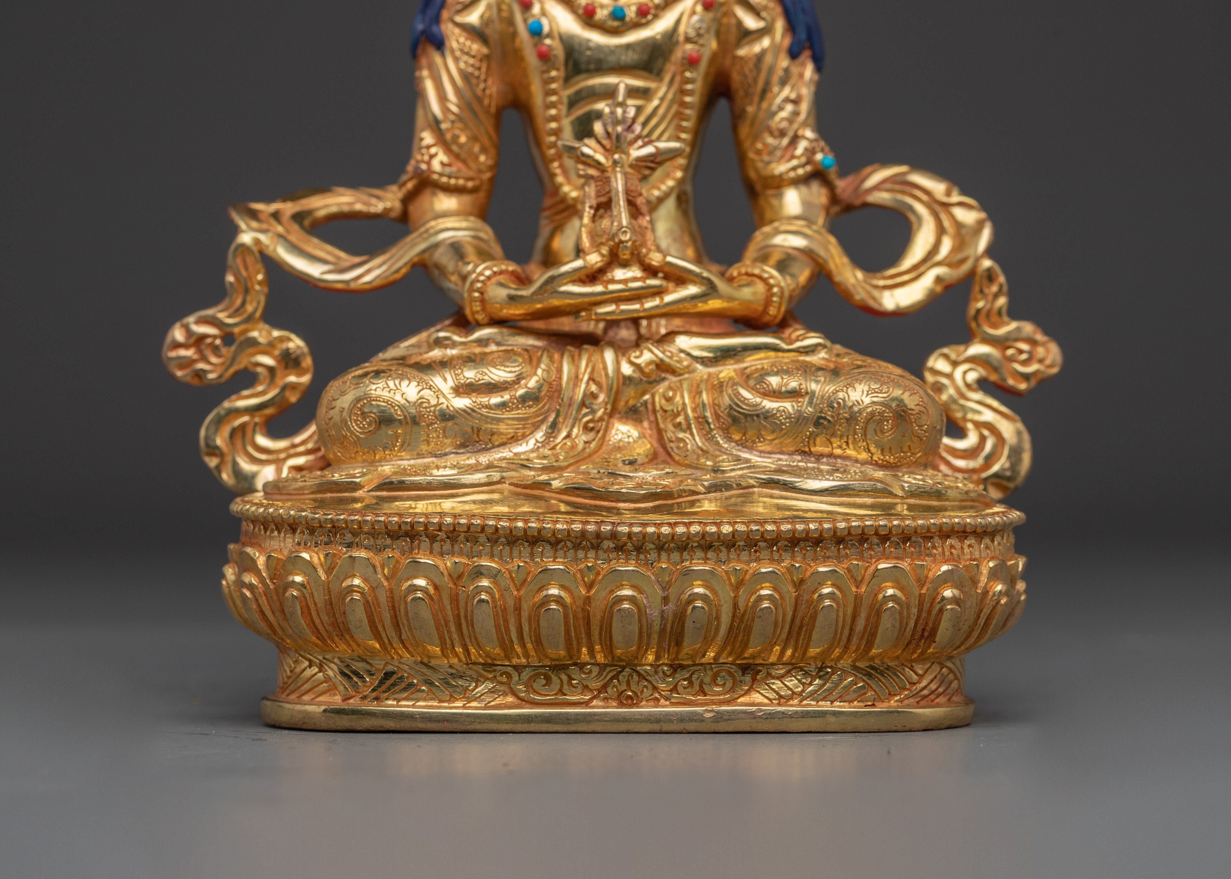 Handcrafted Amitayus copper statue | Meditation and Spiritual Longevity