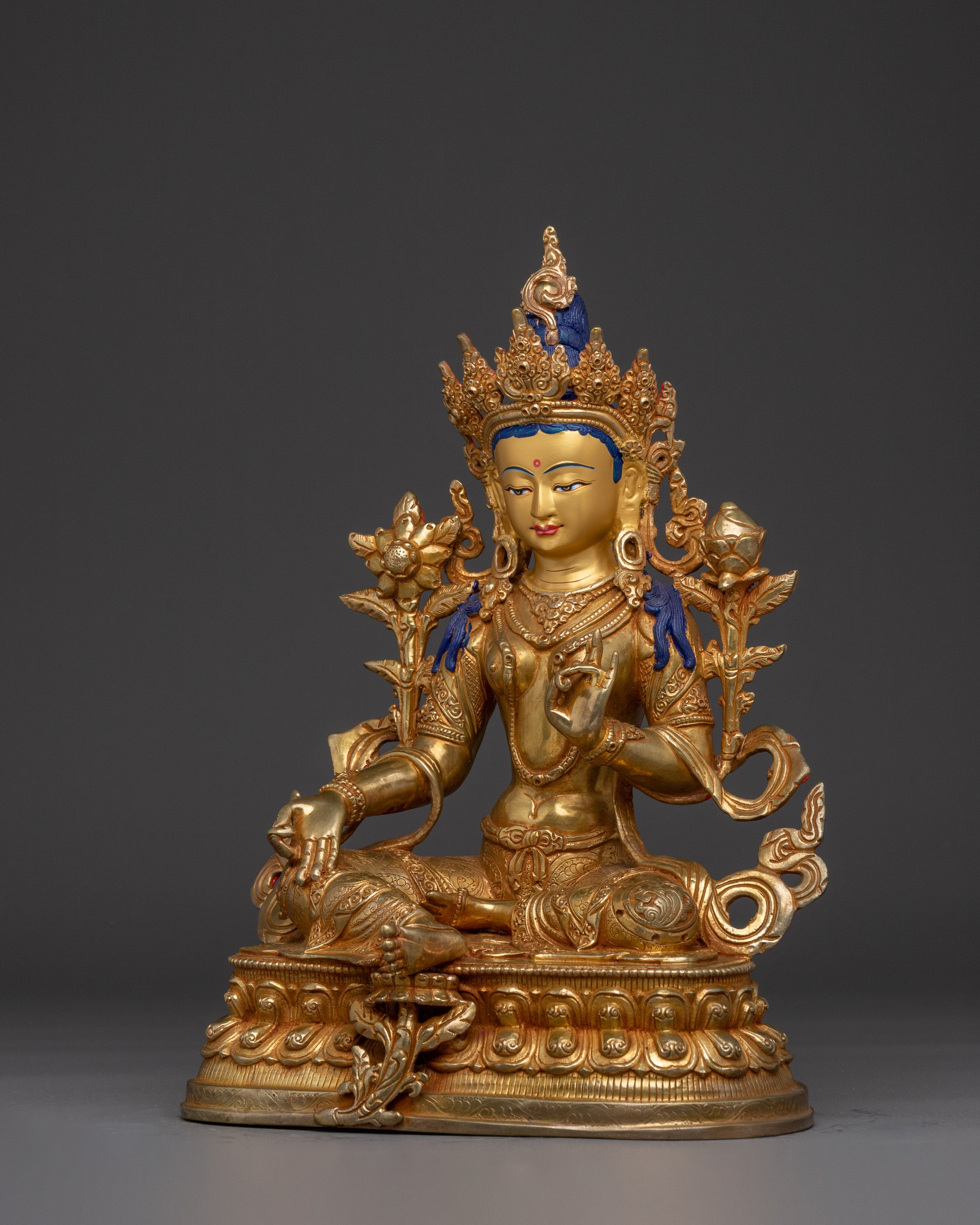 Green Tara Art - Divine Protector Deity | Shyama Tara - Mother of All Buddhas