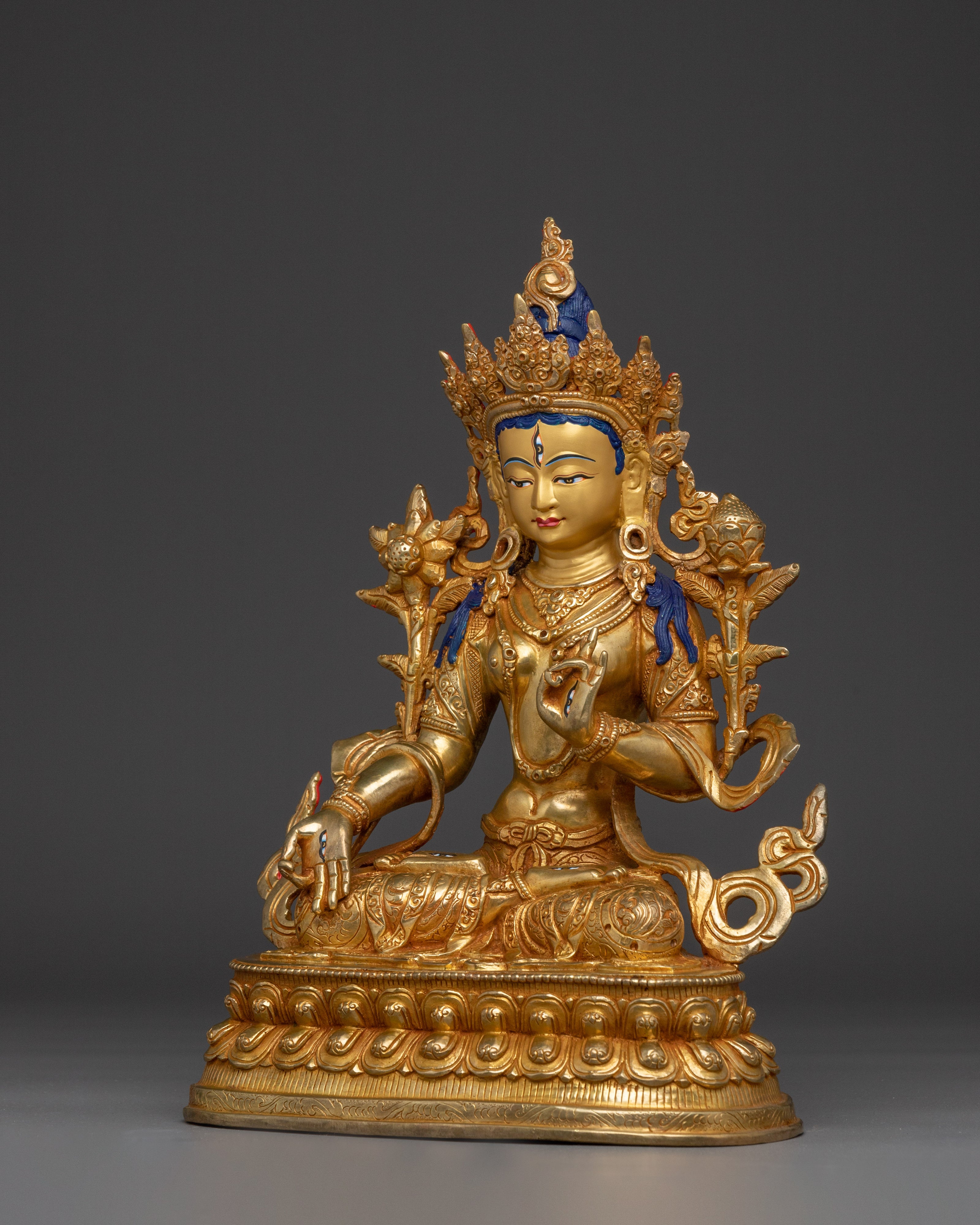 Majestic White Tara Artwork | Compassionate and Healing Deity