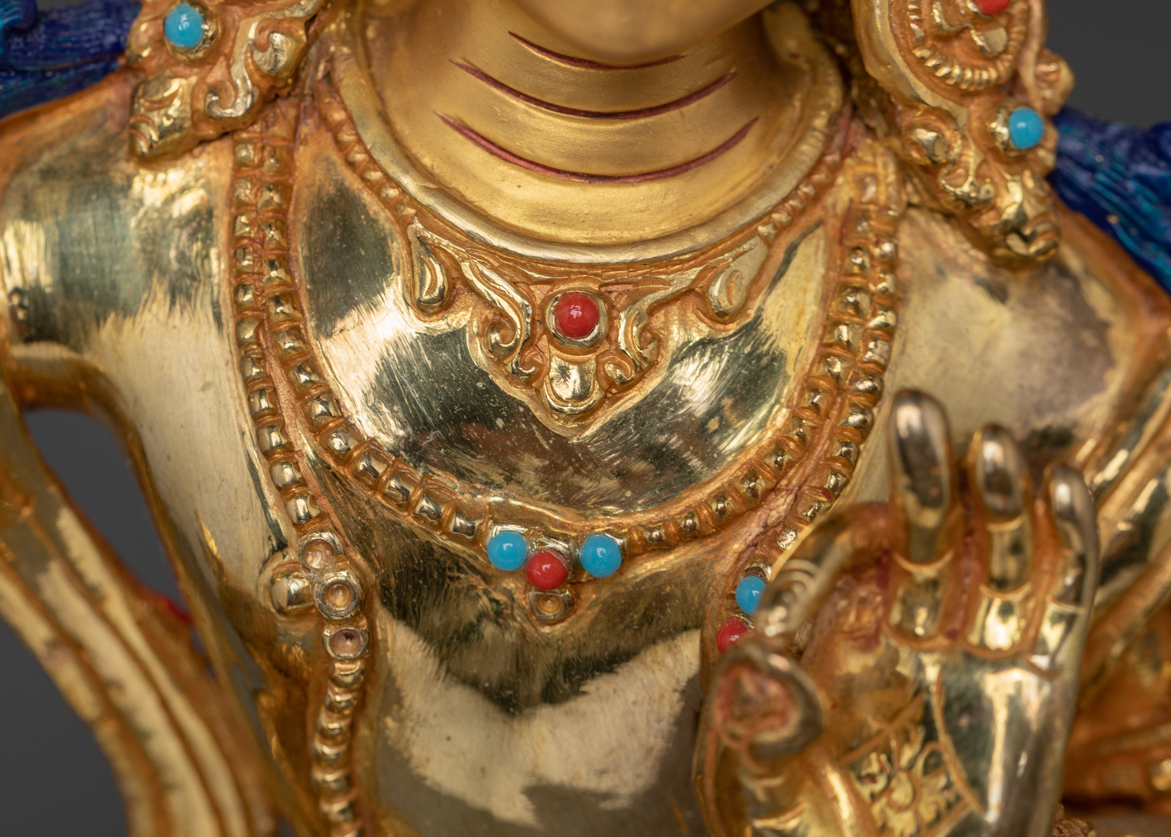 Wisdom Icon Manjushri Artwork | Divine Bodhisattva Manjughosa