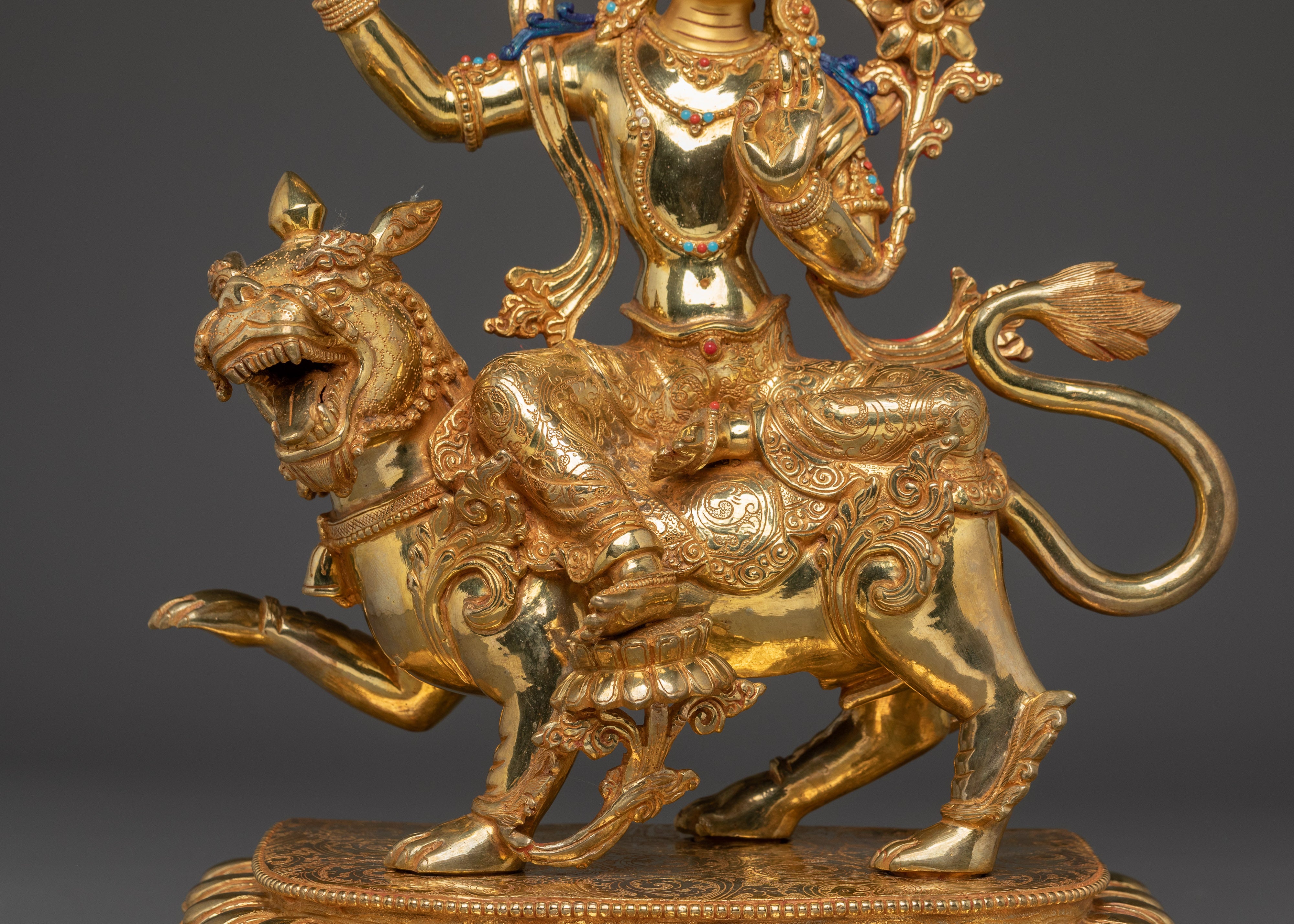 Wisdom Icon Manjushri Artwork | Divine Bodhisattva Manjughosa