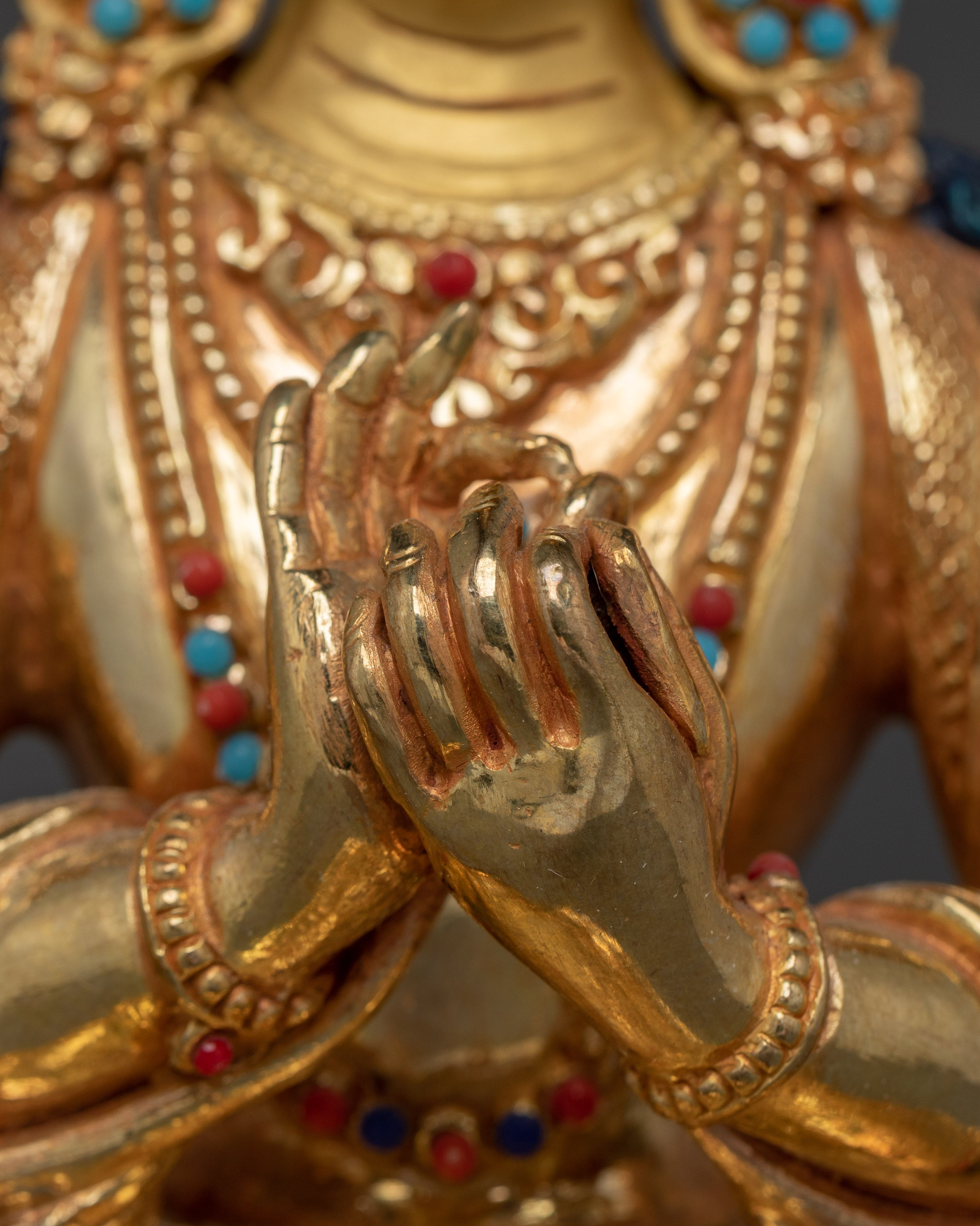 Maitreya Buddha Copper Statue | Buddha for Meditation and Shrine Decor