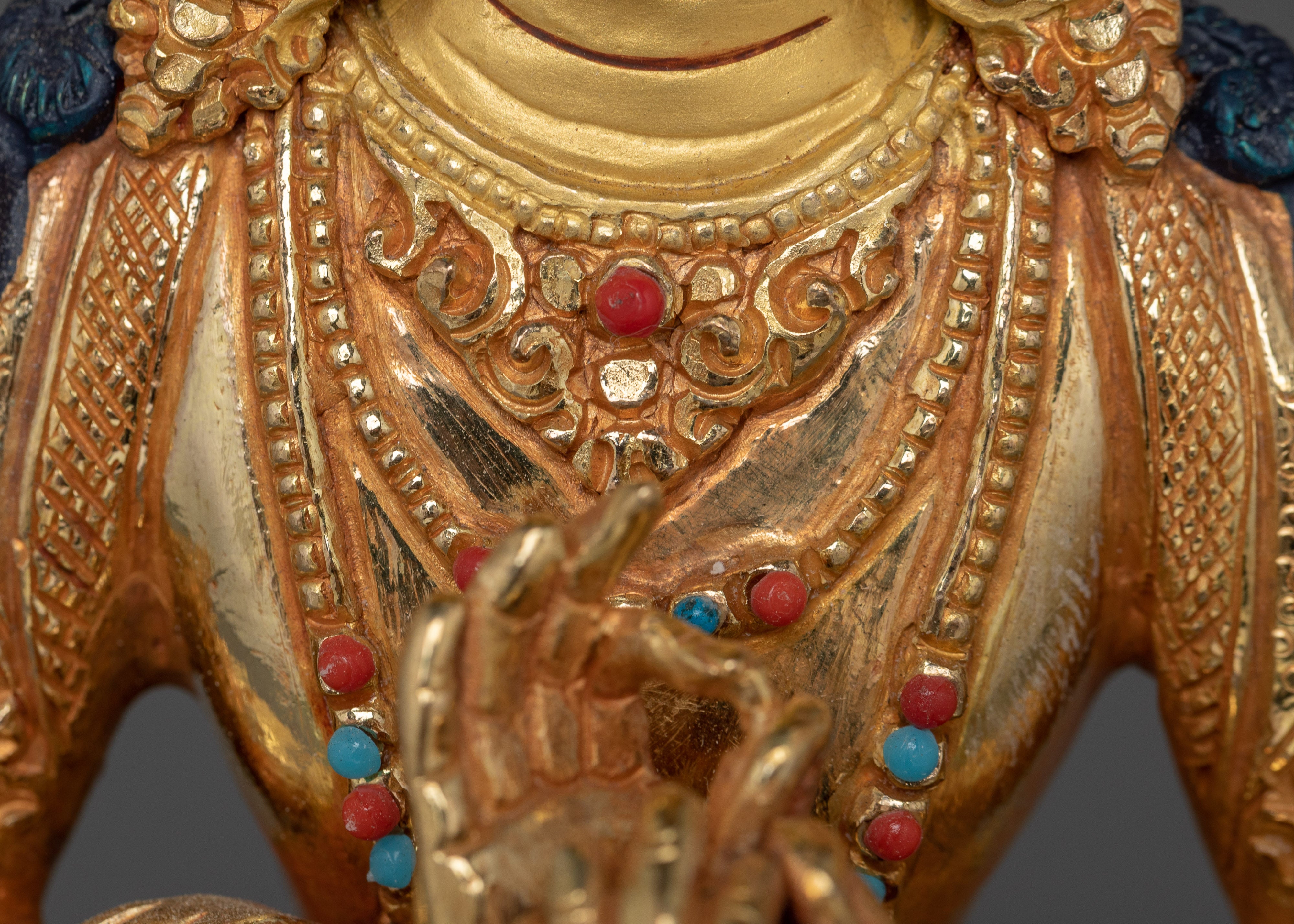 Maitreya Buddha Copper Statue | Buddha for Meditation and Shrine Decor