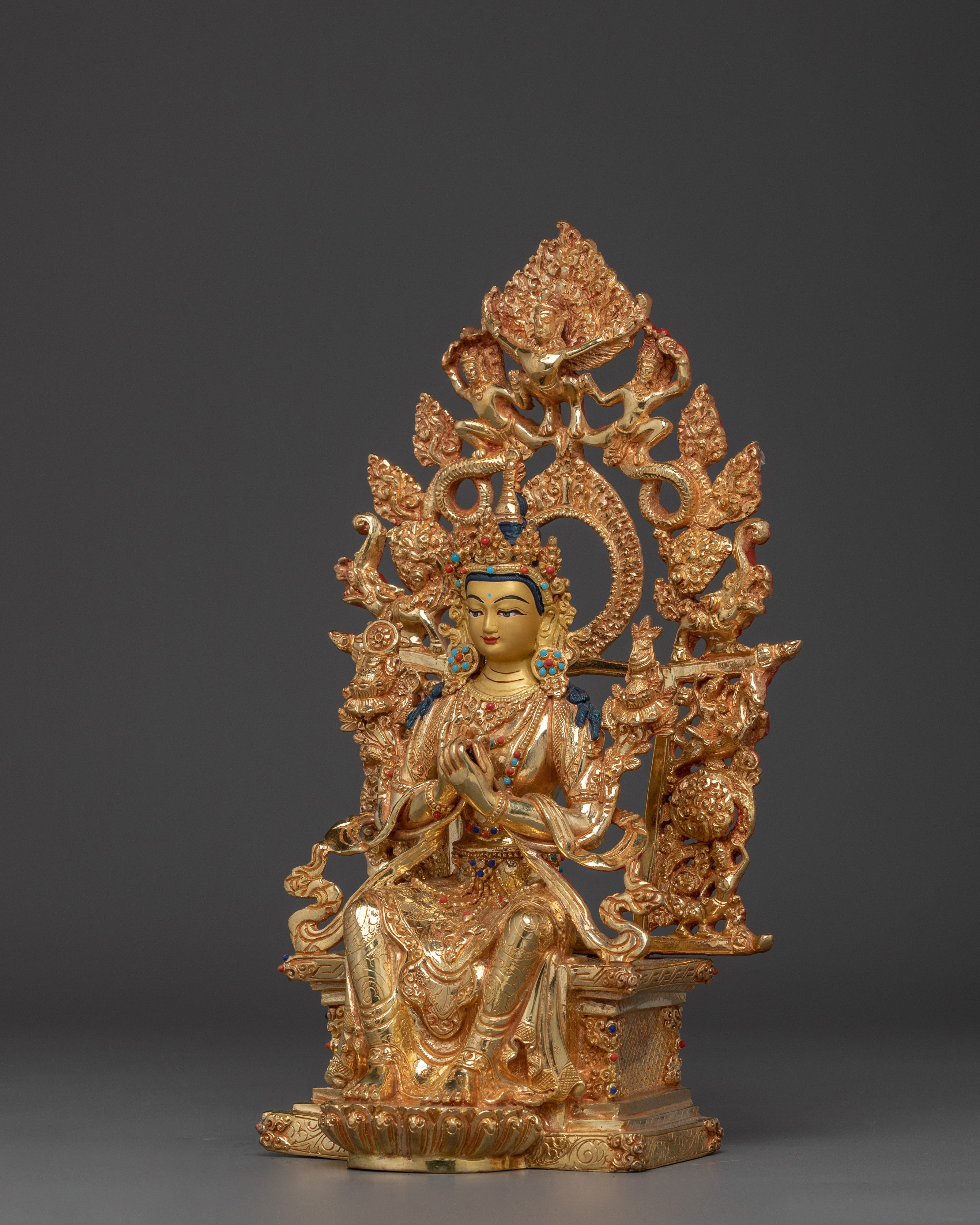 Maitreya Buddha Copper Statue | Buddha for Meditation and Shrine Decor