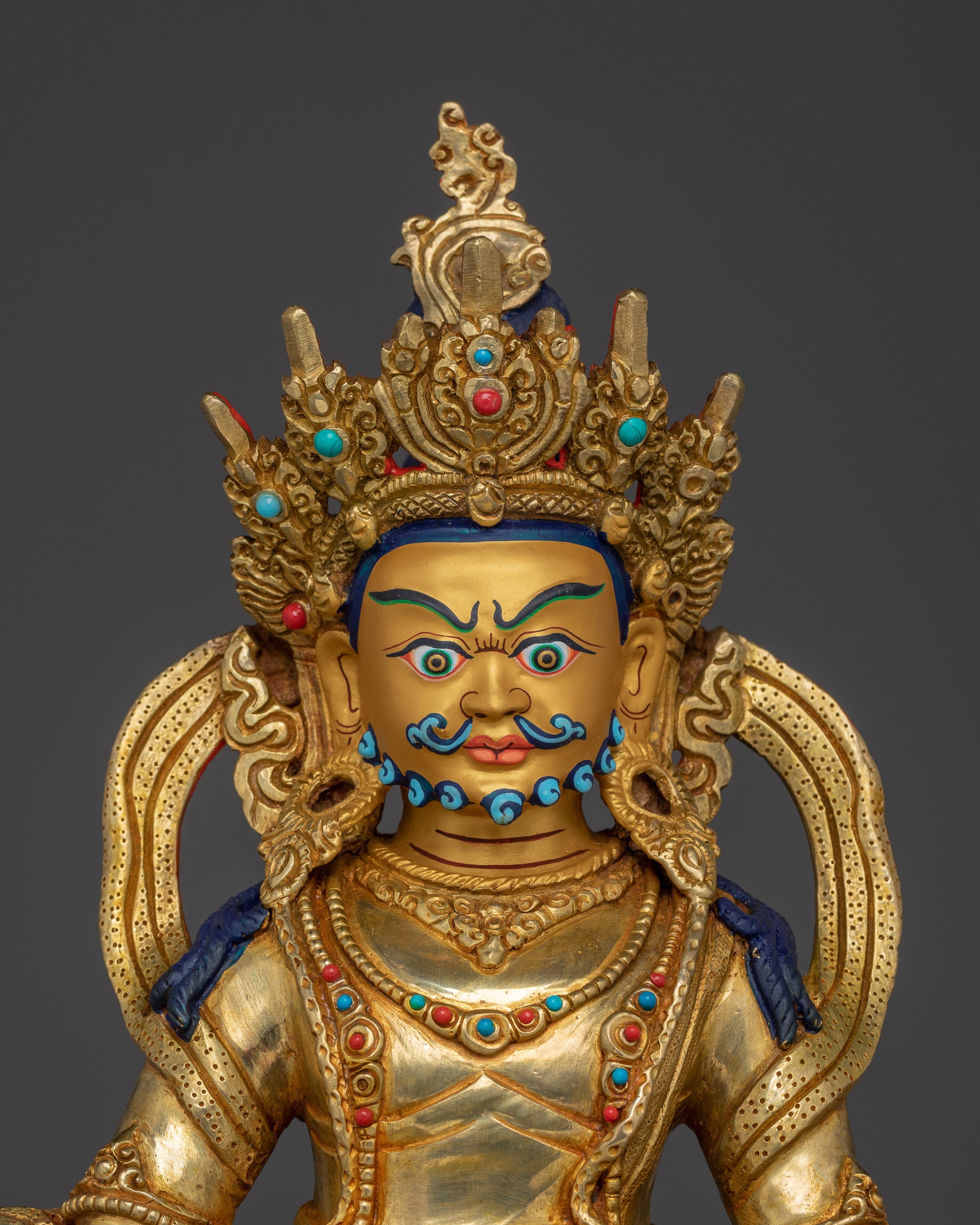 Dzambhala Copper Body Statue | Wealth and Prosperity Buddha