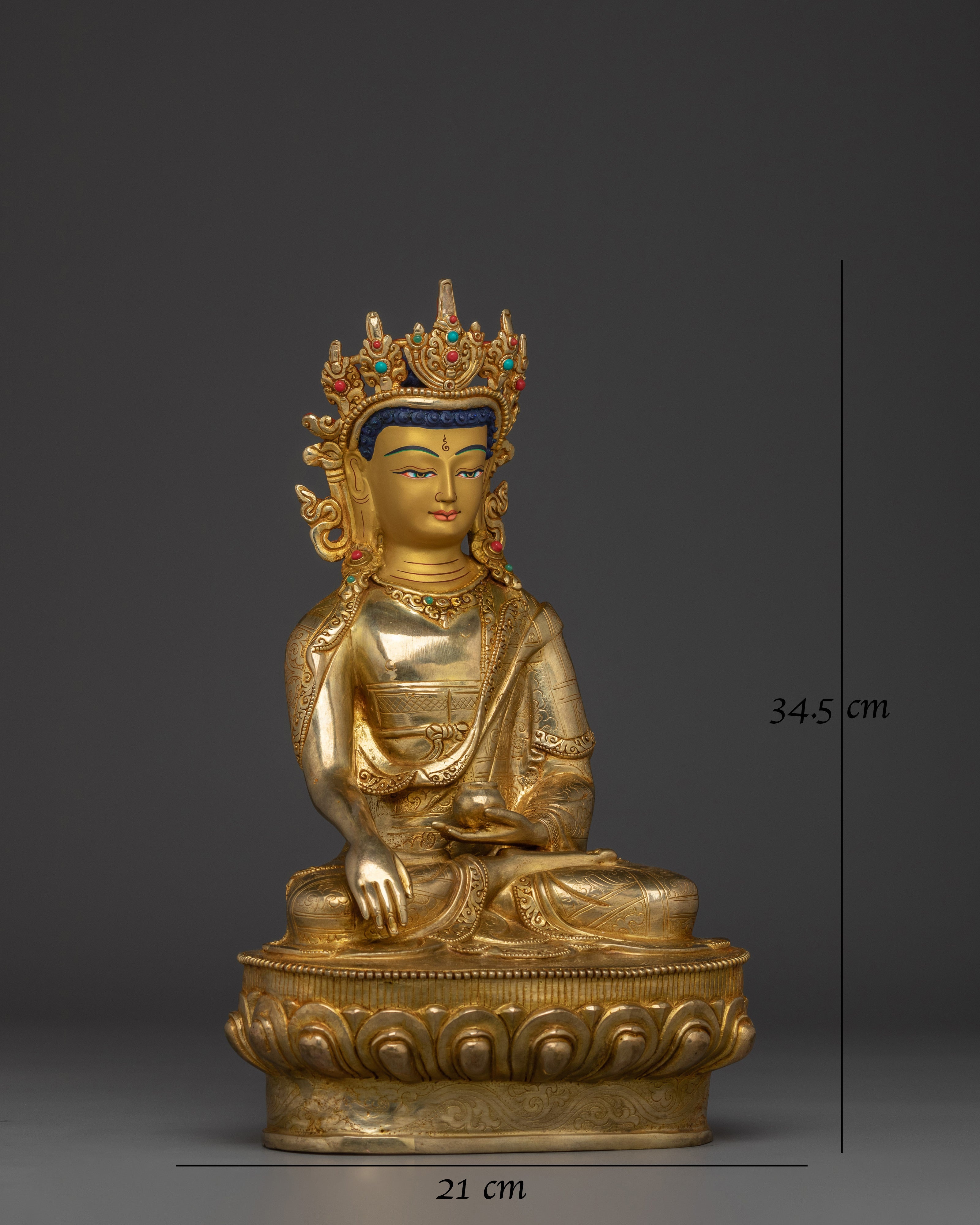 awakened-royal-crowned-shakyamuni-buddha-statue