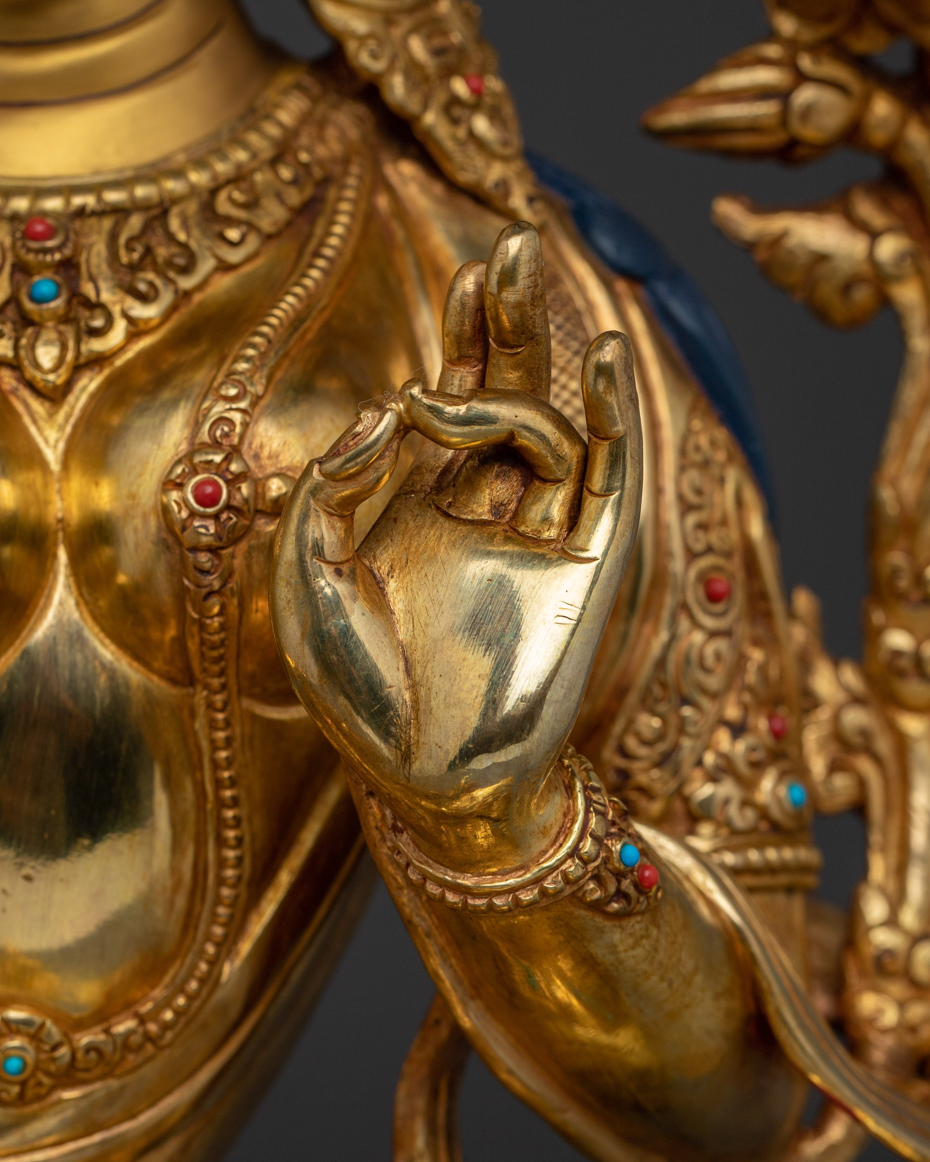 Vibrant Green Tara Statue | Shyama Tara - Swift Action Deity