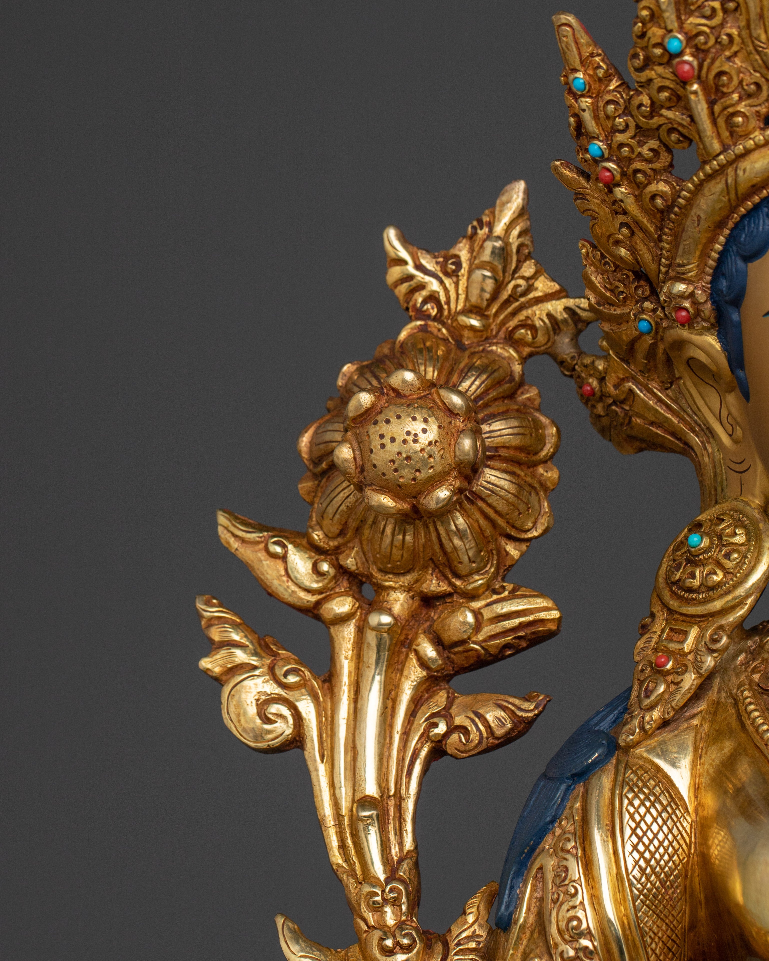 Vibrant Green Tara Statue | Shyama Tara - Swift Action Deity