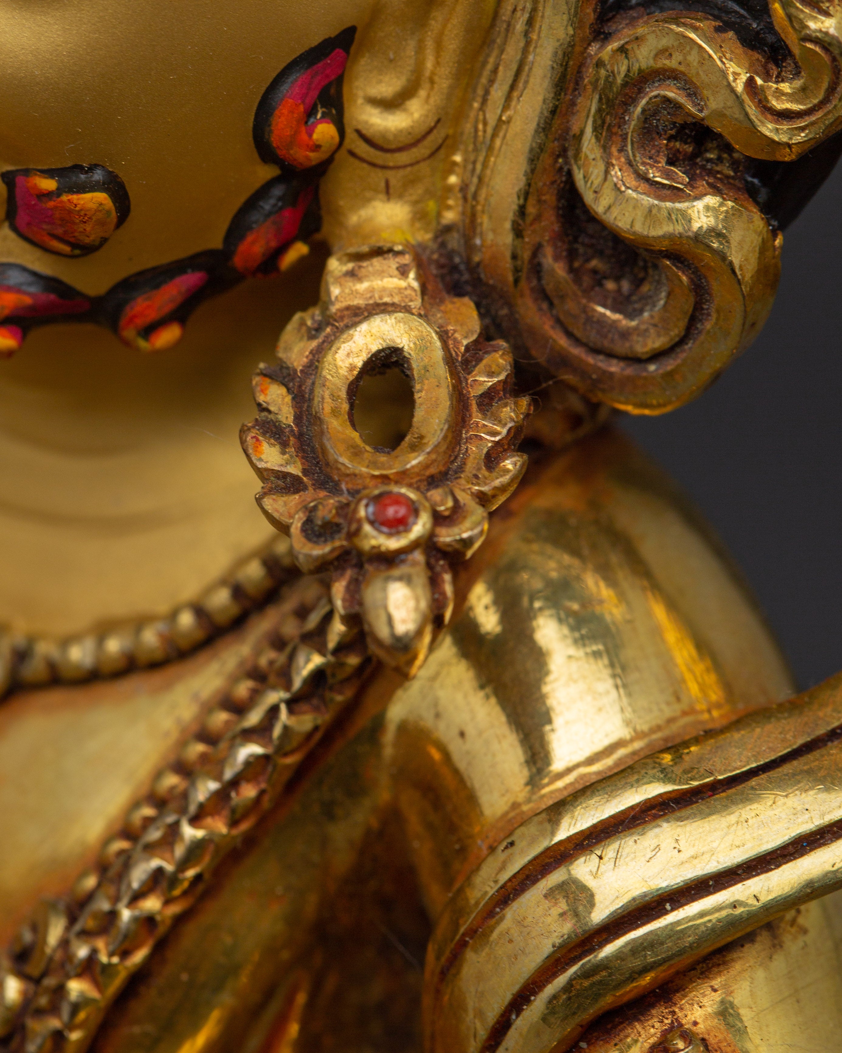 Wealth Guardian Black Dzambhala | Himalayan Handmade Artwork