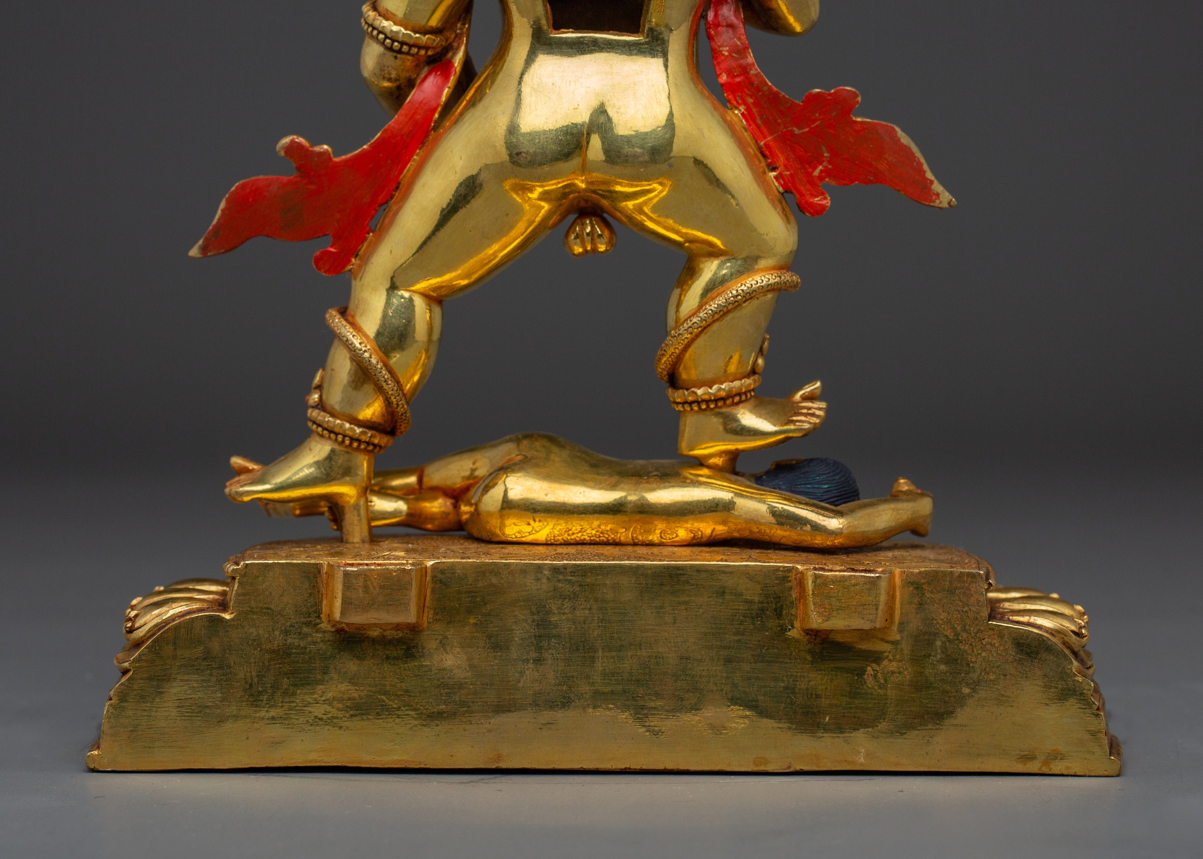 Wealth Guardian Black Dzambhala | Himalayan Handmade Artwork