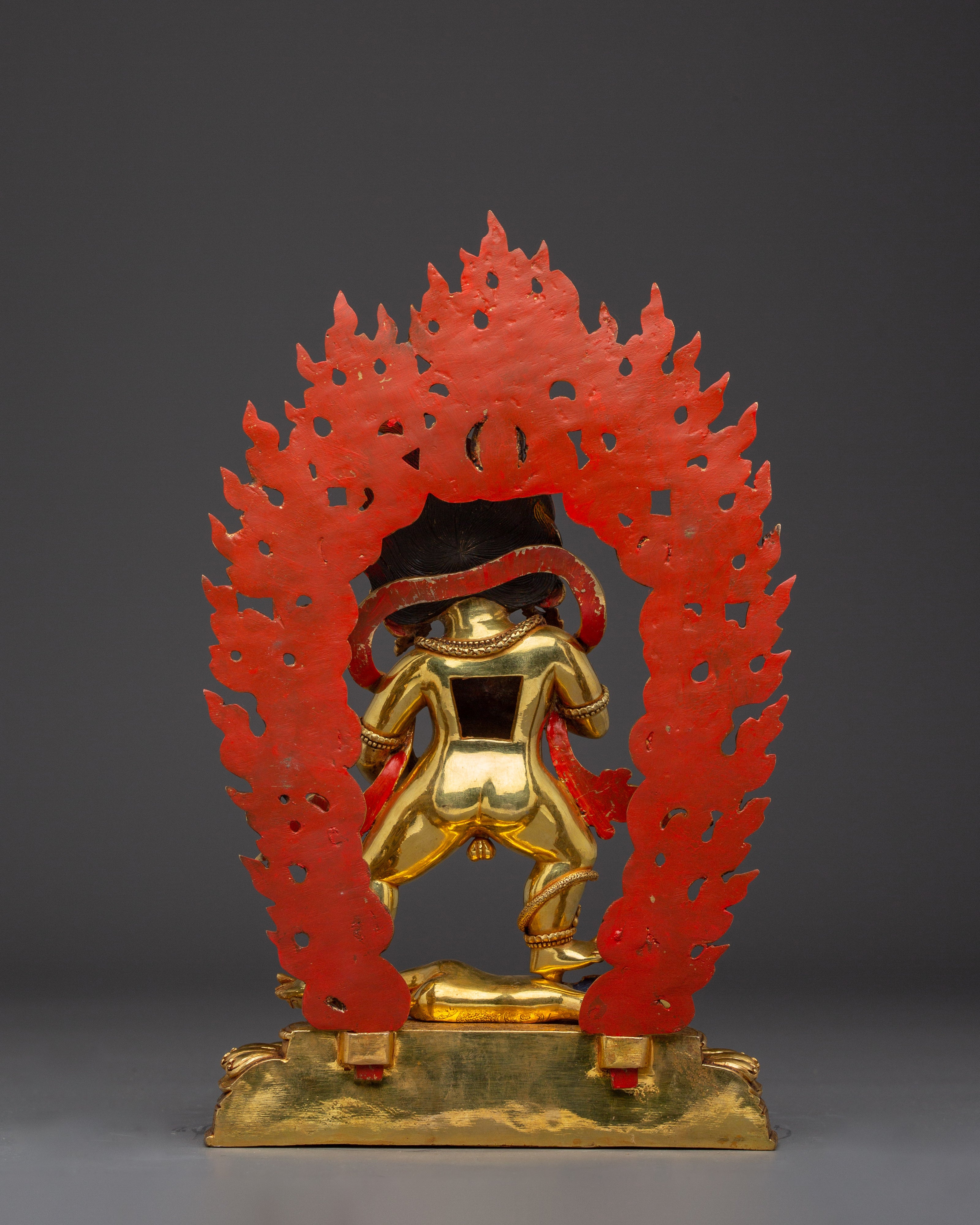 Wealth Guardian Black Dzambhala | Himalayan Handmade Artwork