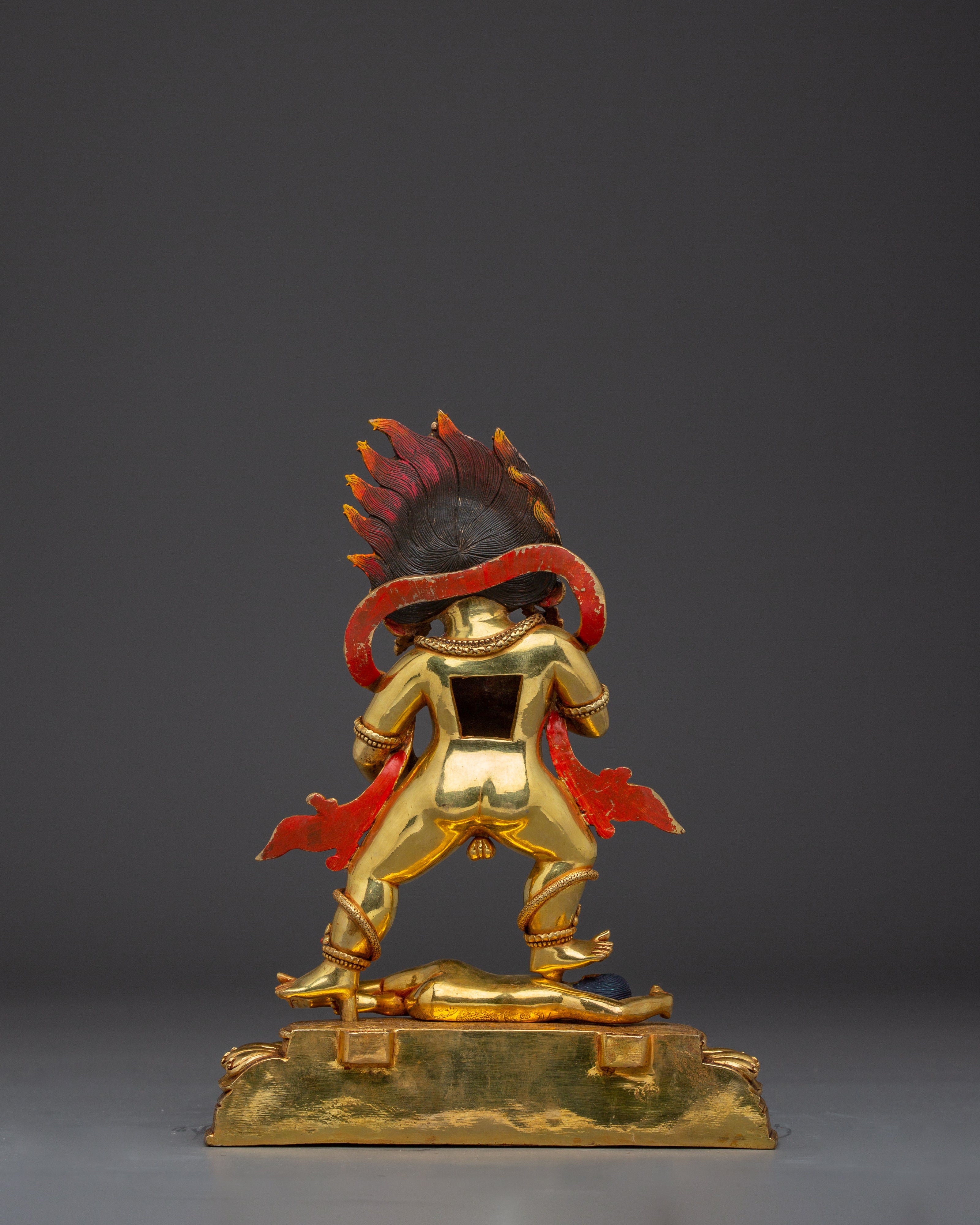 Wealth Guardian Black Dzambhala | Himalayan Handmade Artwork